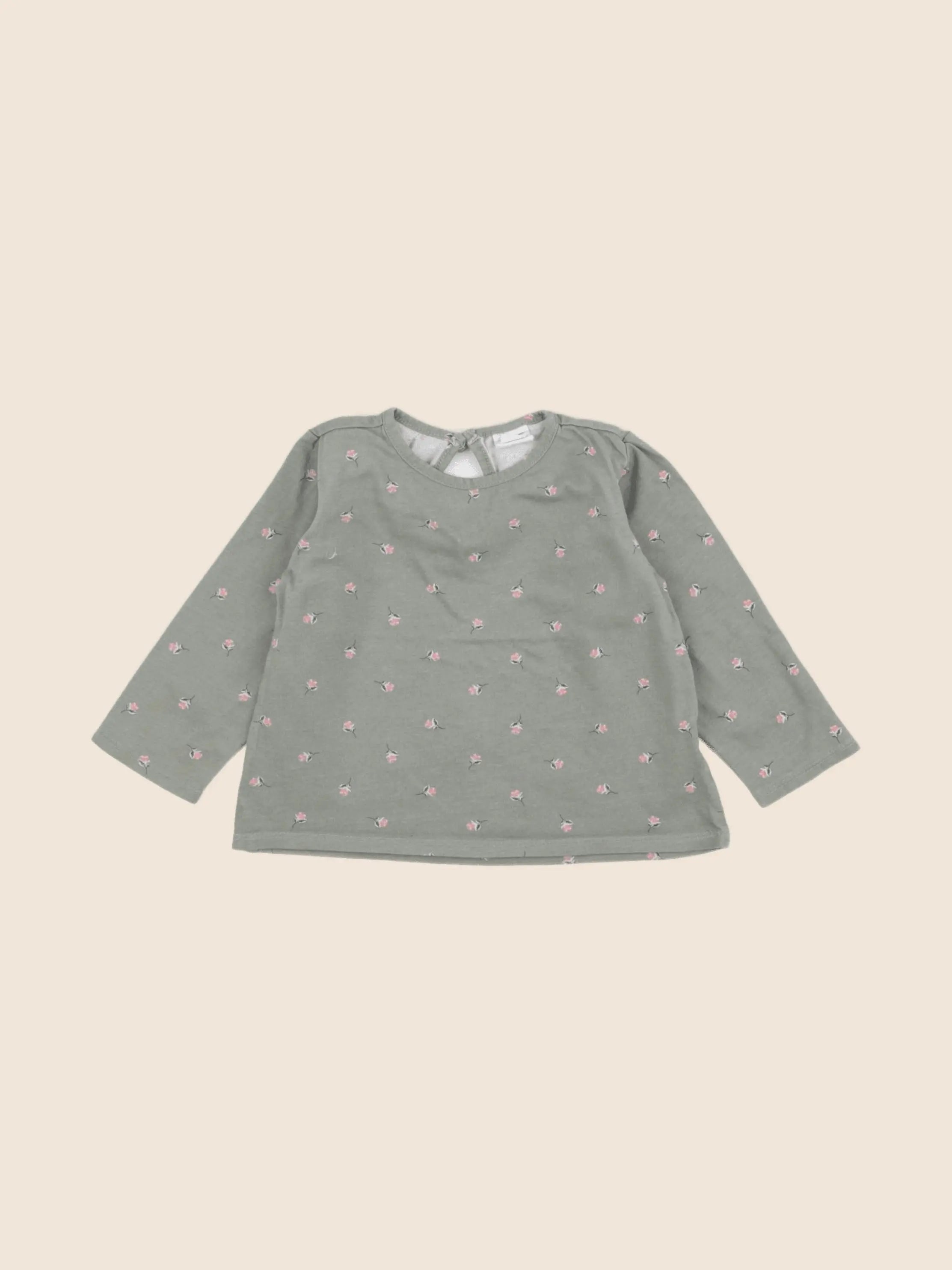 H&M - tee-shirt vert - 9/12 mois