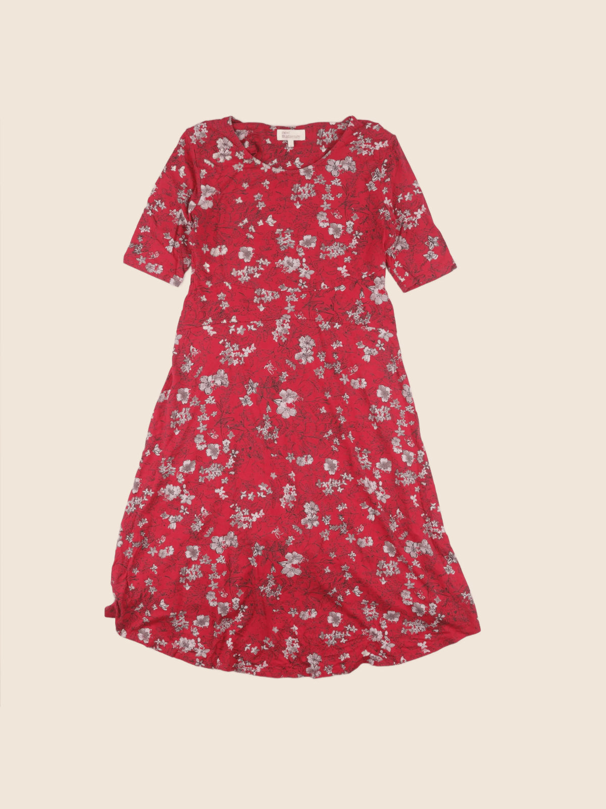 Next maternity - robe grossesse rouge - 38 à 40