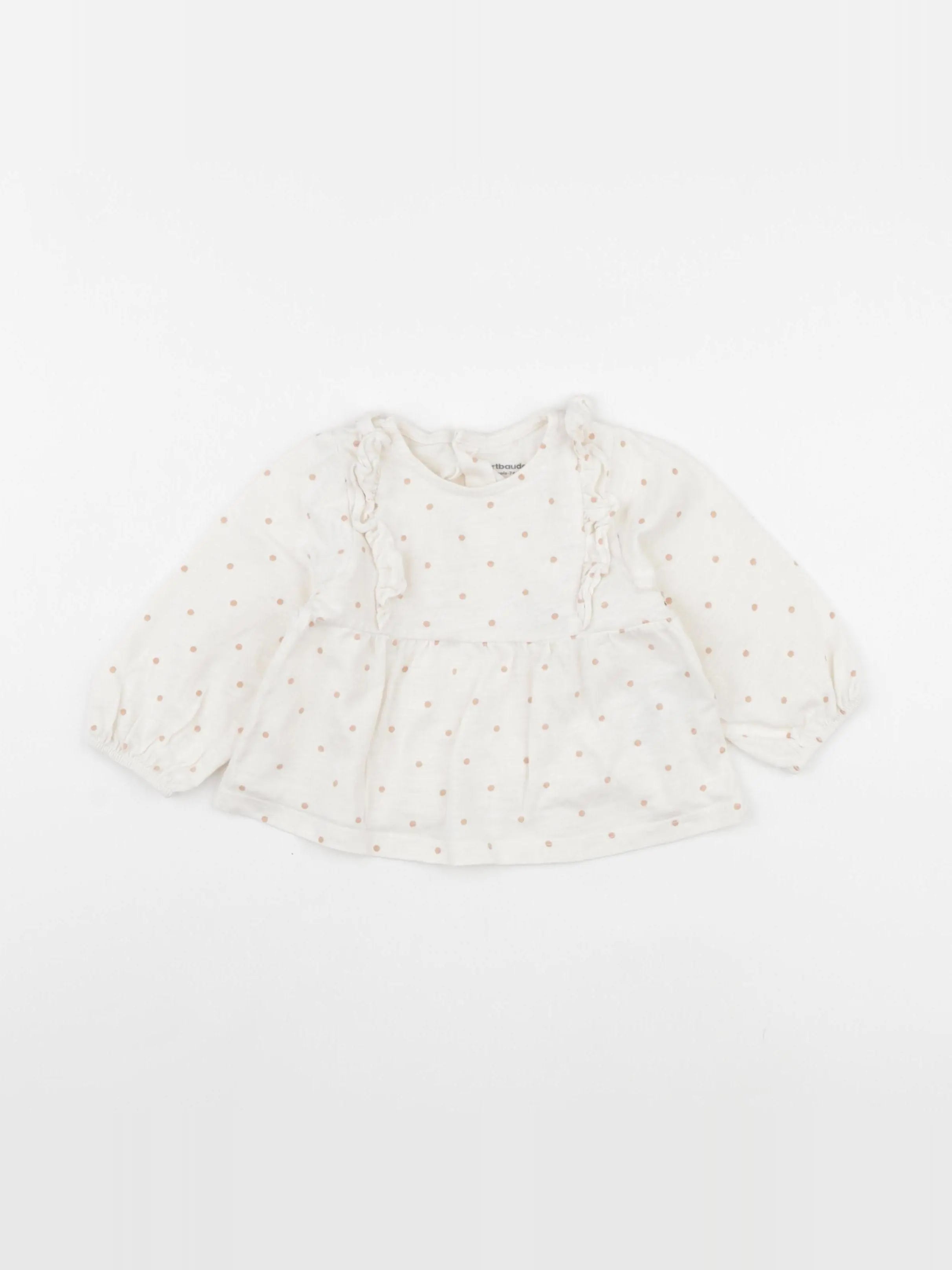 Vertbaudet - tee-shirt blanc - 12 mois