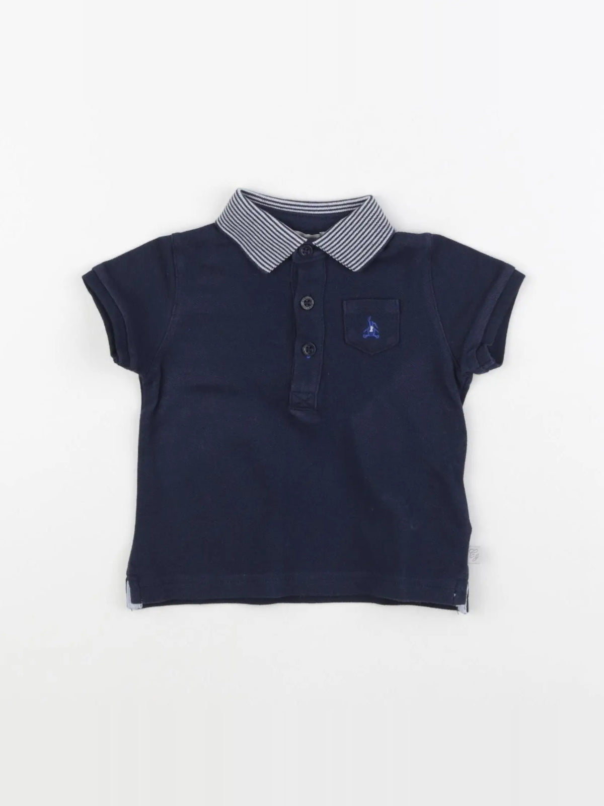 Cyrillus - polo bleu - 9 mois