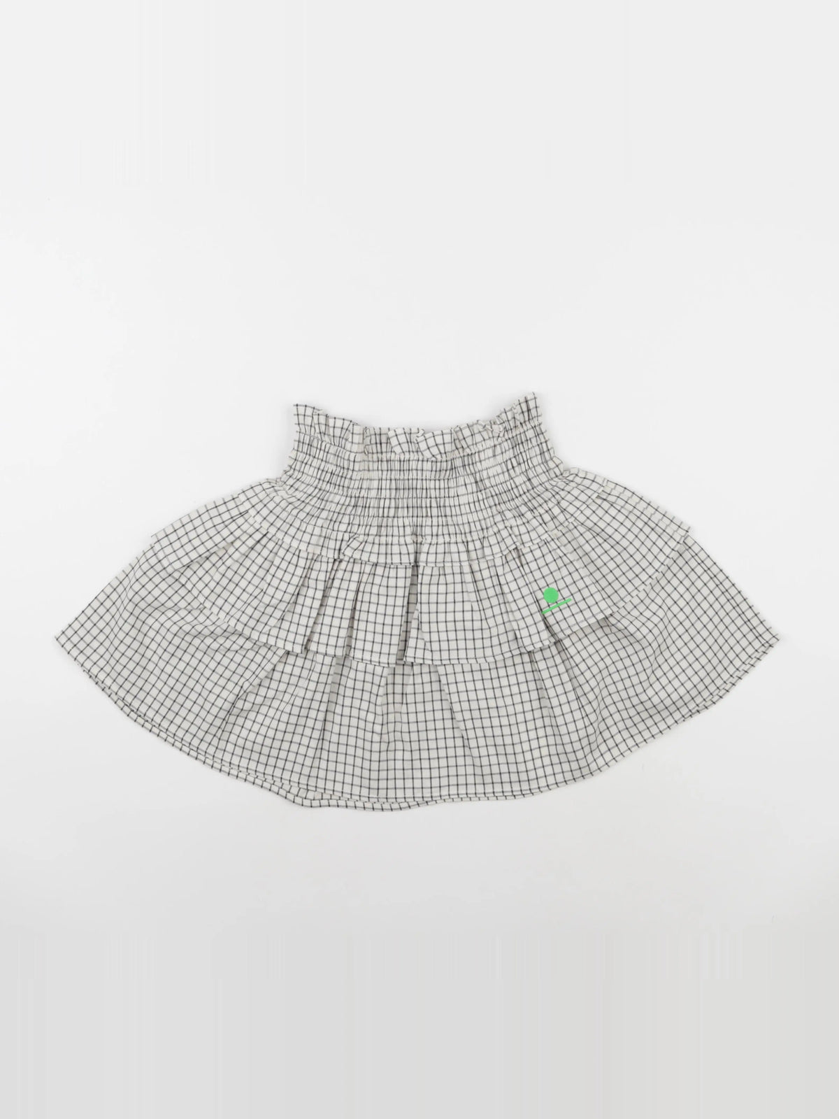 Jupe Leonie White and Black Checks