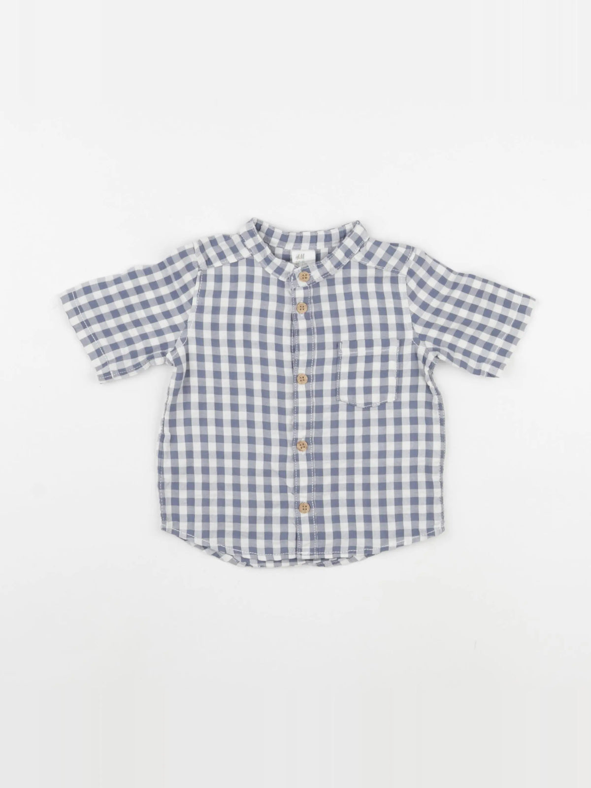 H&M - chemise bleu - 6 mois