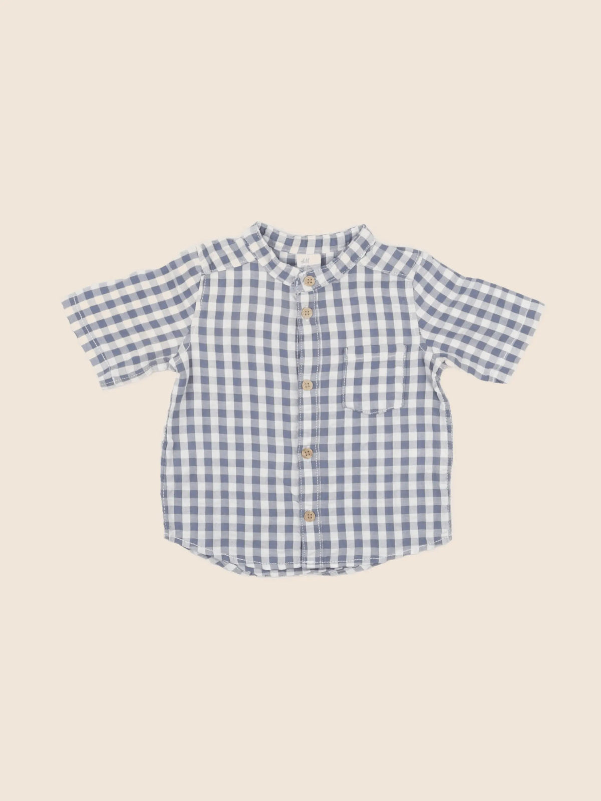 H&M - chemise bleu - 6 mois