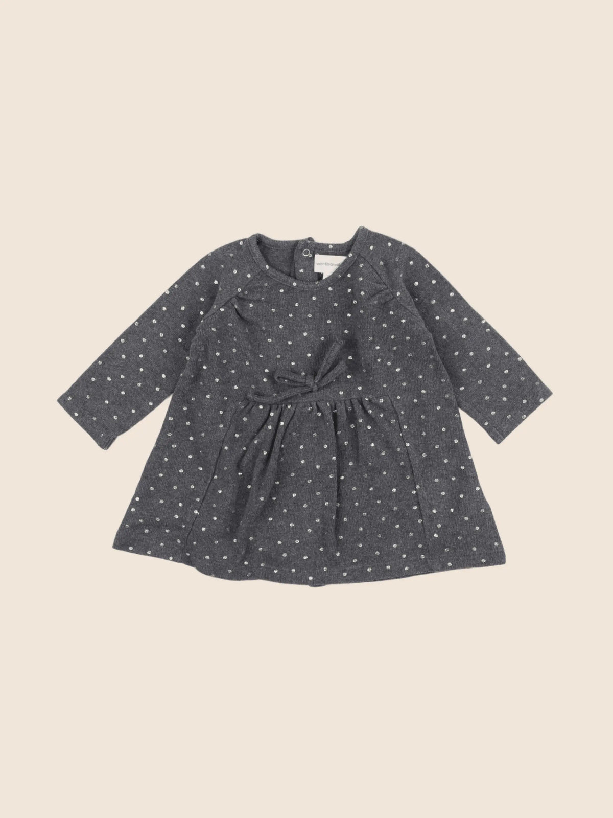 Vertbaudet - robe gris - 9 mois