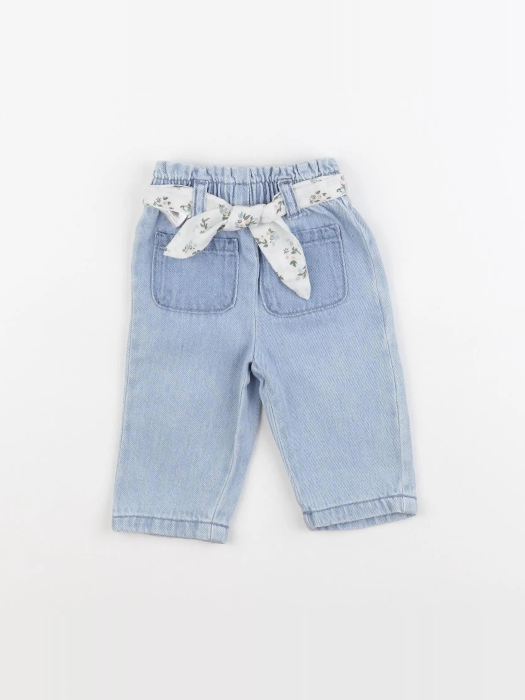 Vertbaudet - pantalon bleu - 3 mois