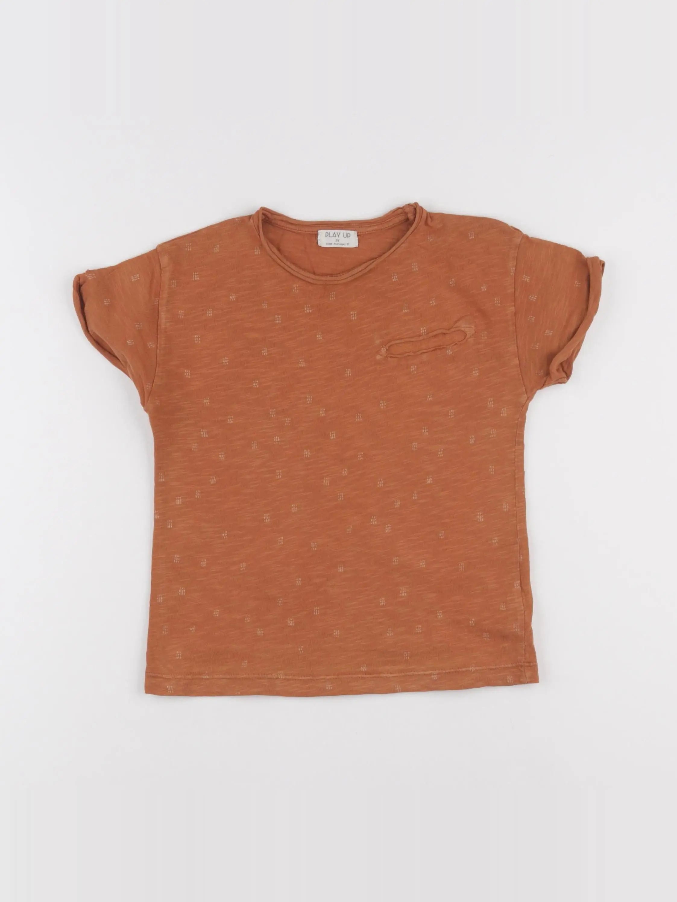 Play Up - tee-shirt marron - 3 ans