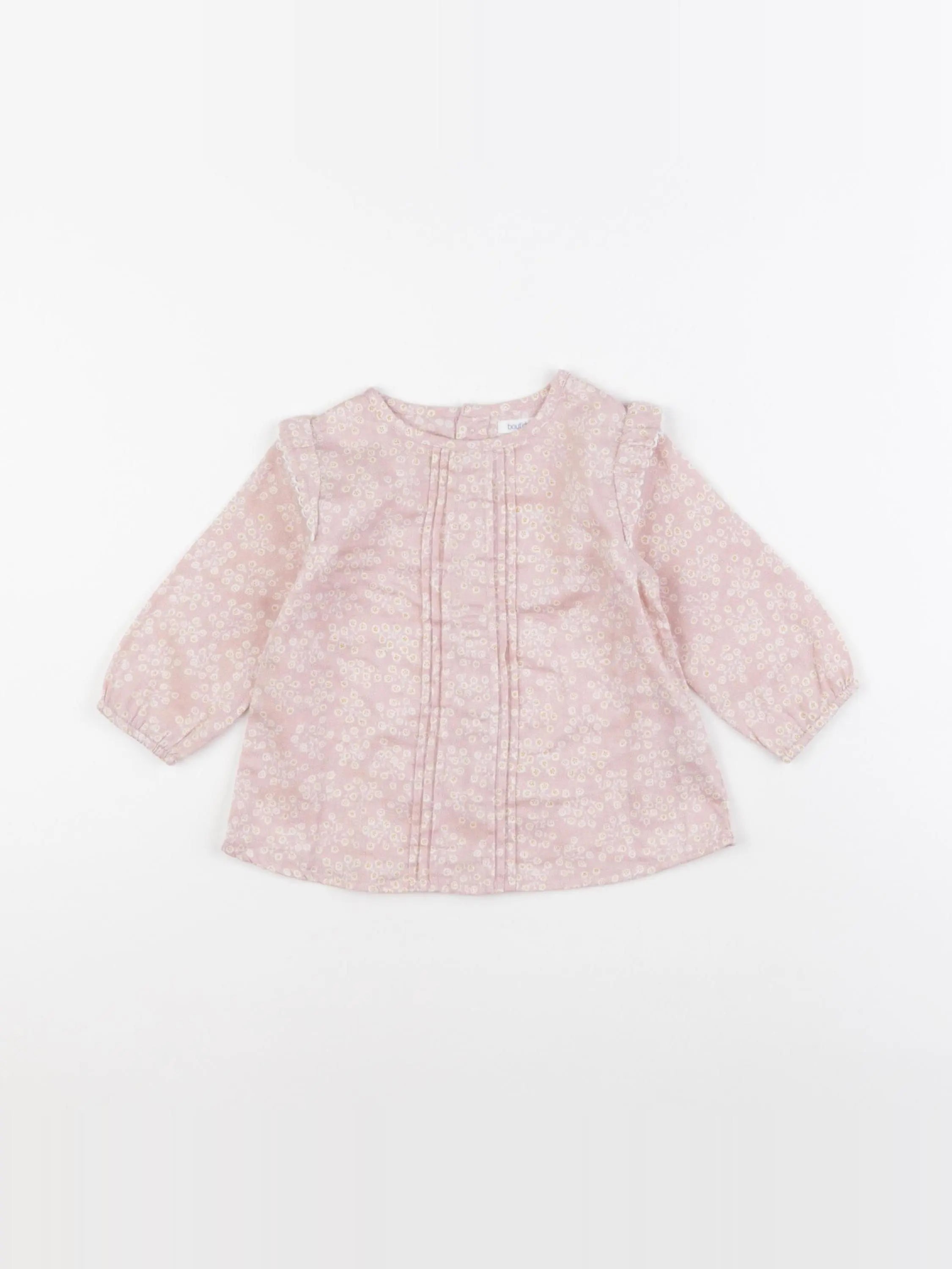 Boutchou - blouse rose - 12 mois