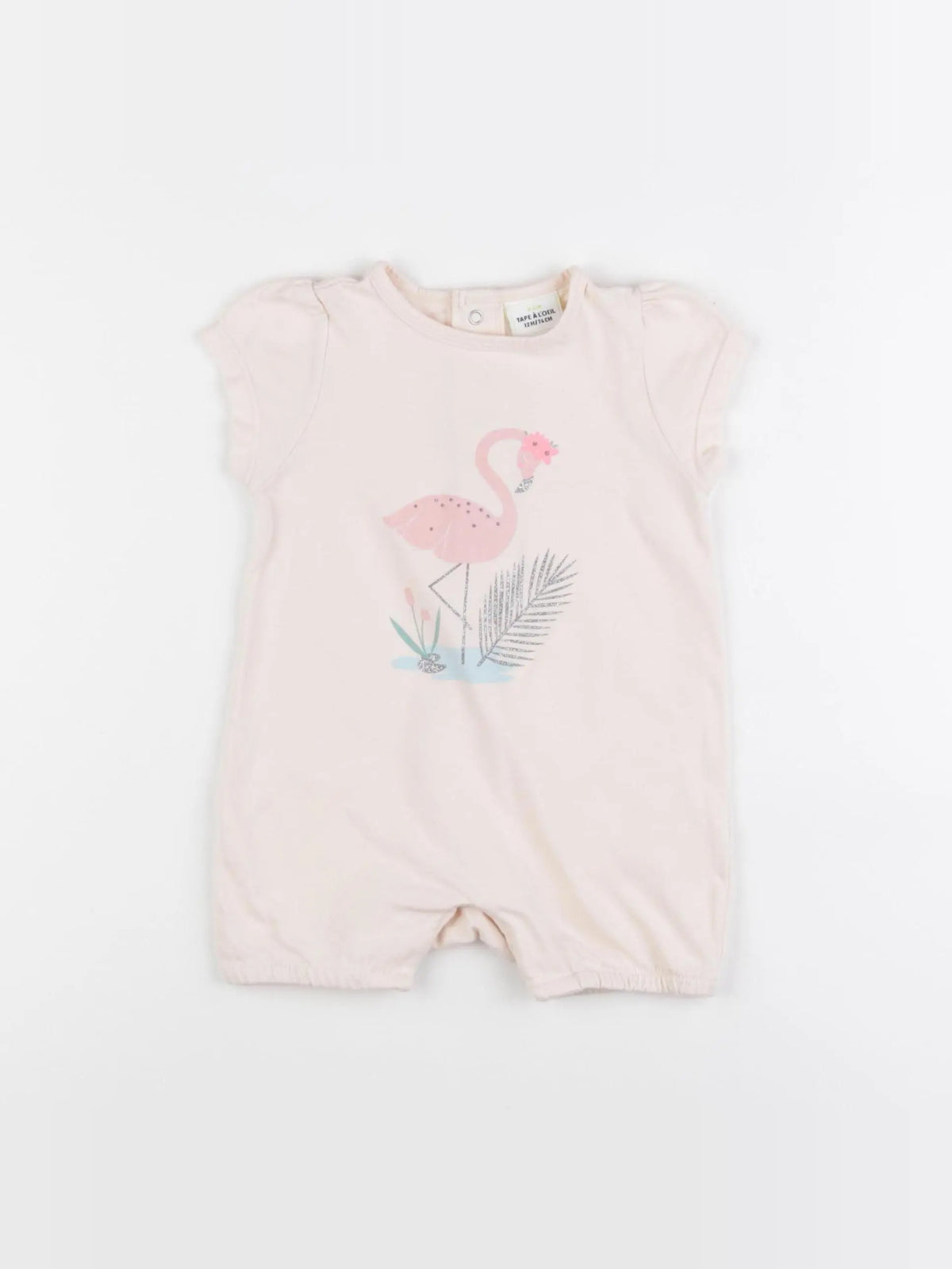 Tape à l'oeil - pyjama coton rose - 12 mois