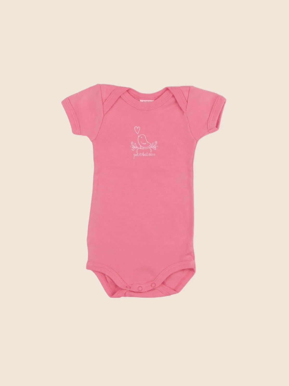 Petit Bateau - body rose - 3 mois