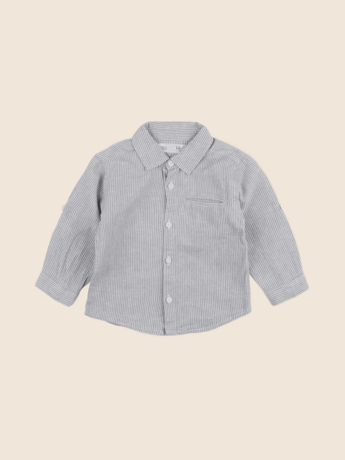Zara - chemise gris - 9/12 mois