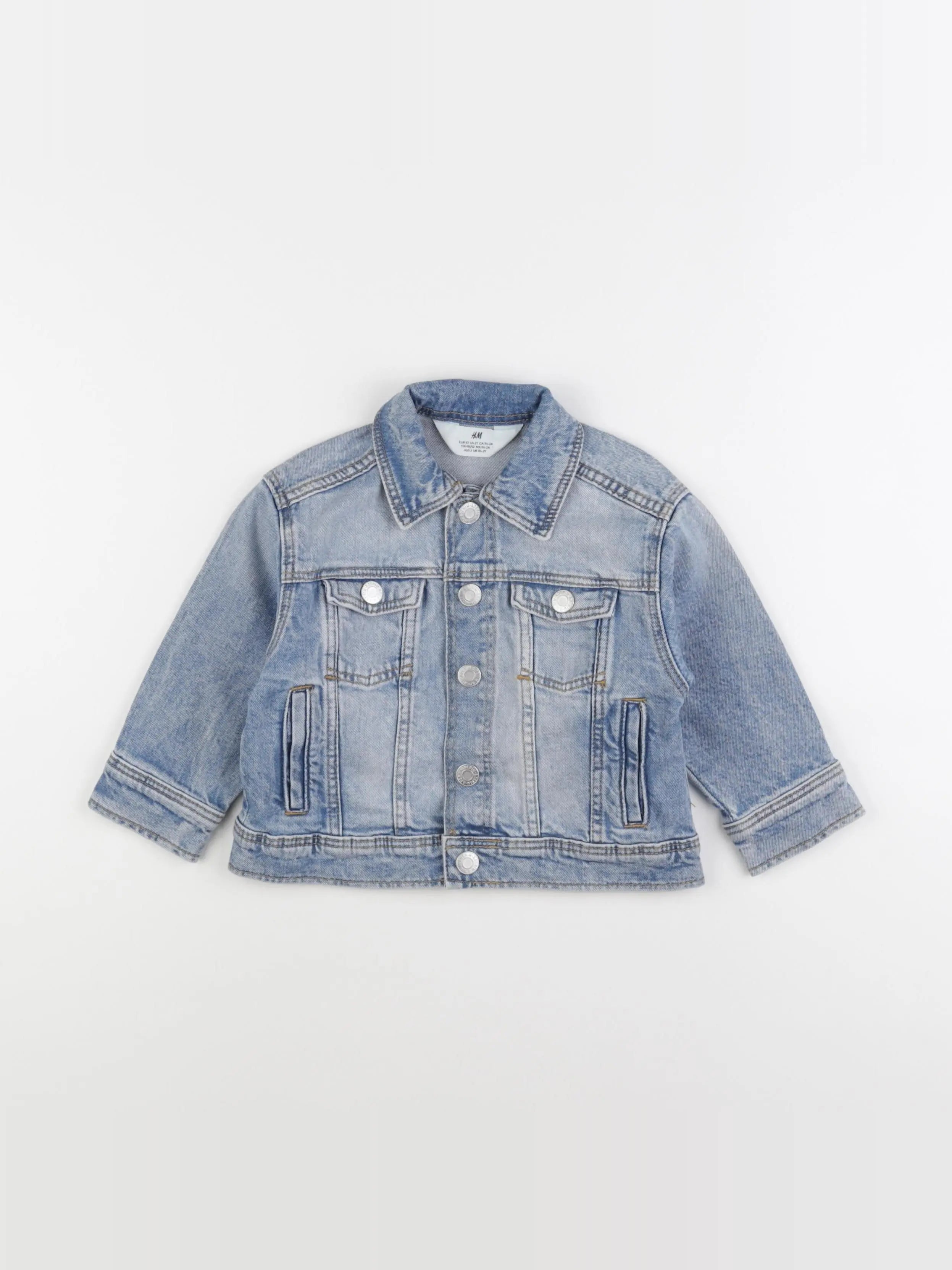 H&M - veste bleu - 18/24 mois