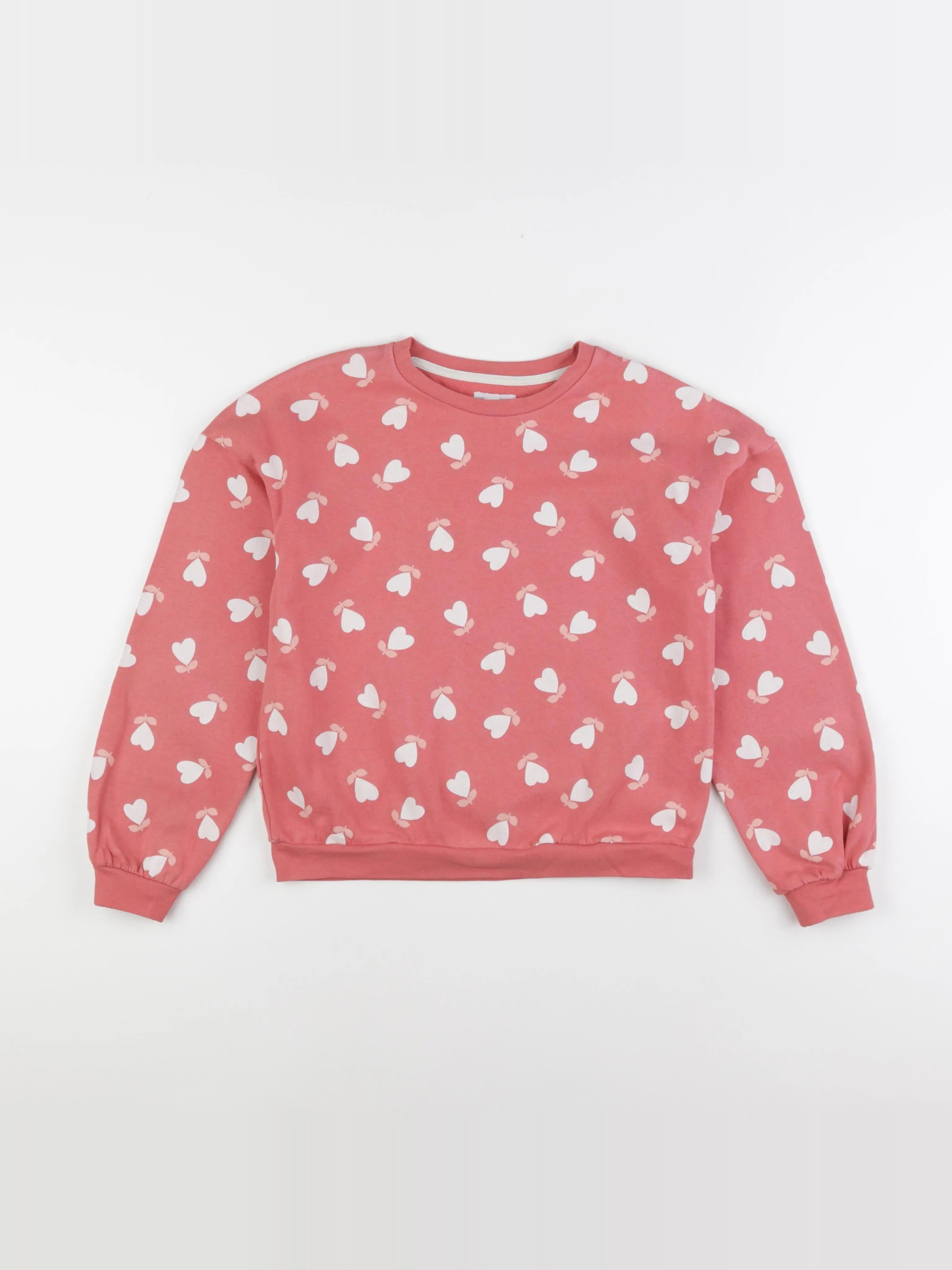 Vertbaudet - sweat rose - 10 ans