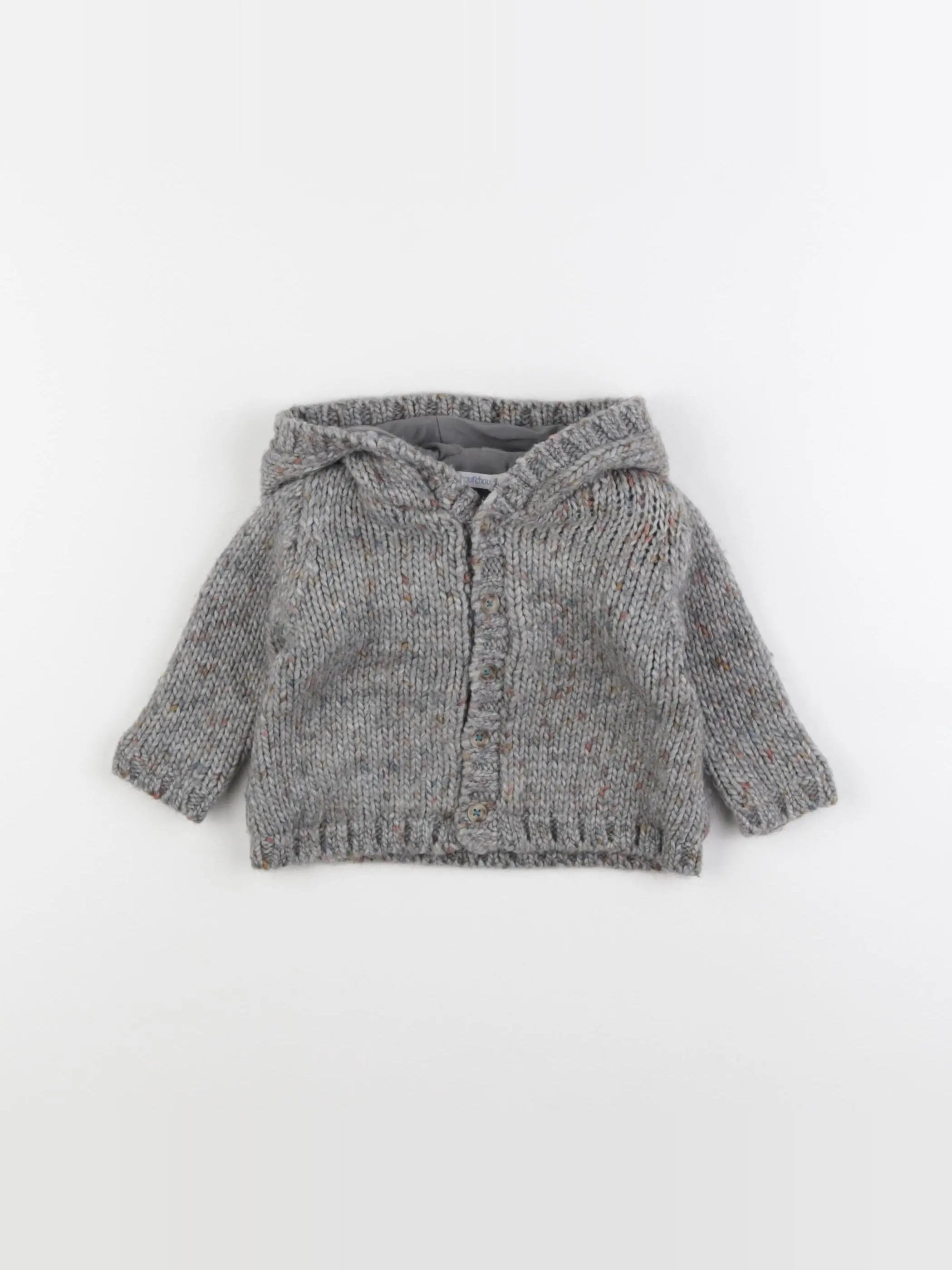 Boutchou - gilet gris - 6 mois