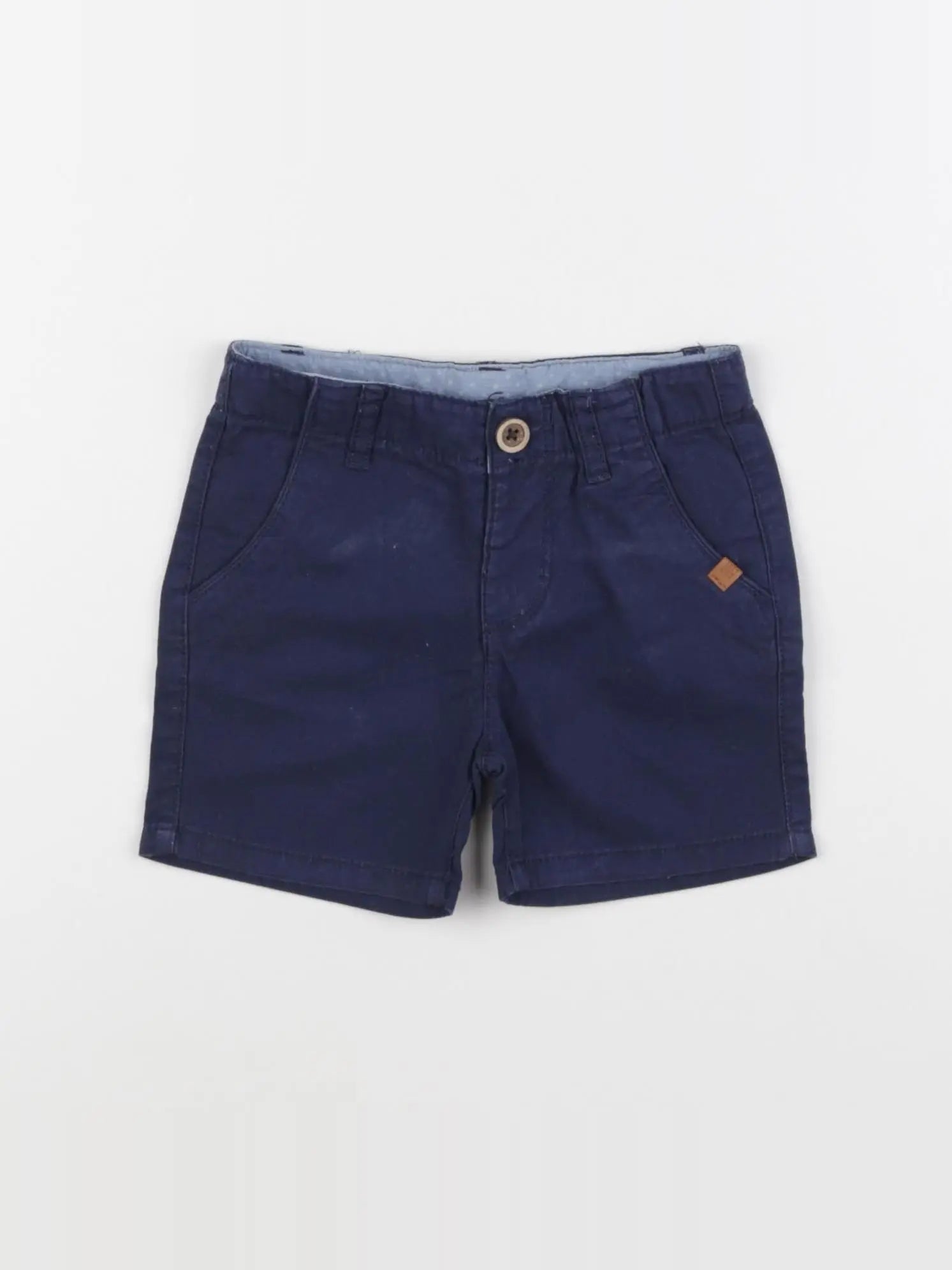Zara - short bleu - 3/6 mois