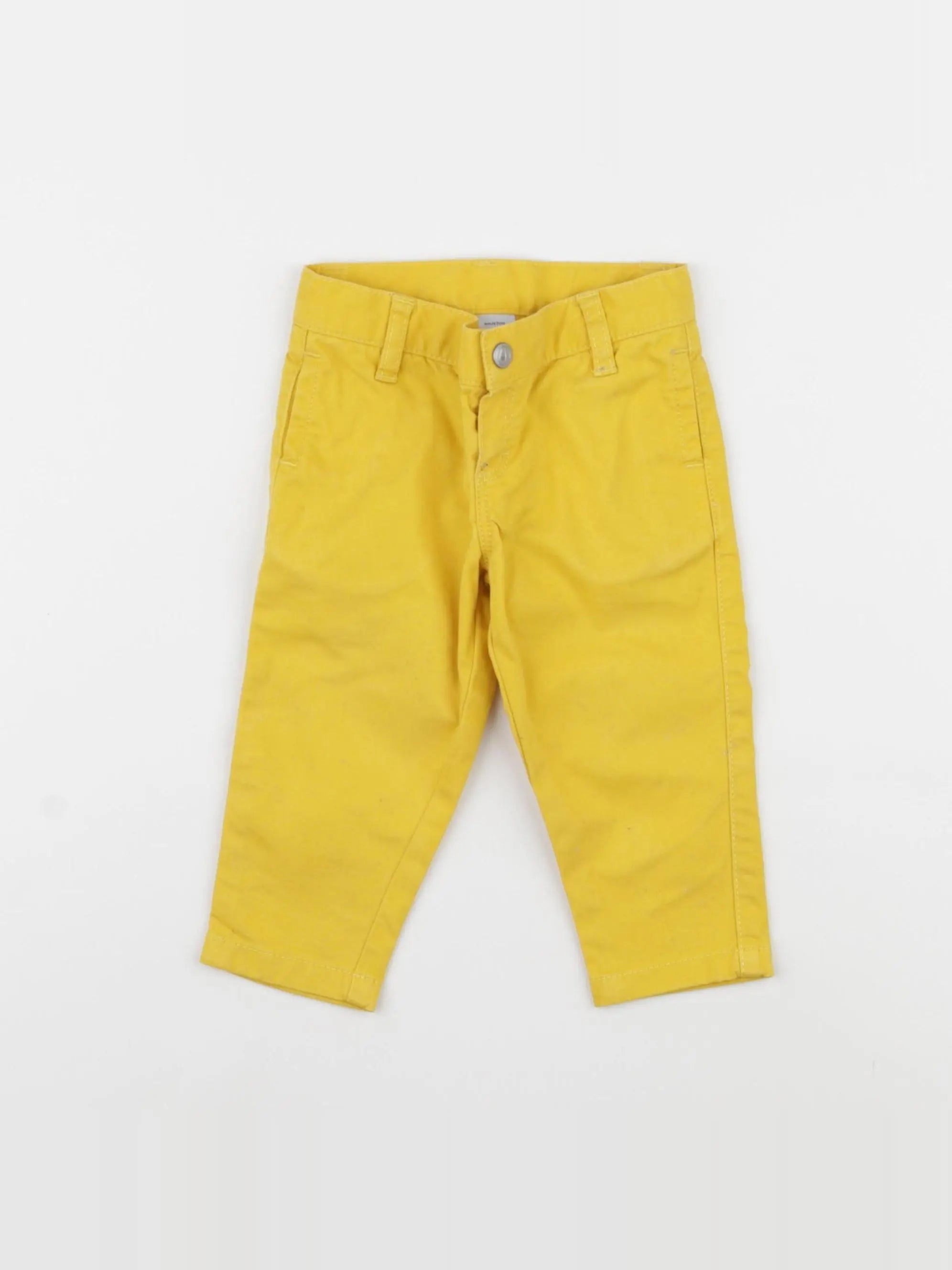 Petit Bateau - pantalon jaune - 6 mois