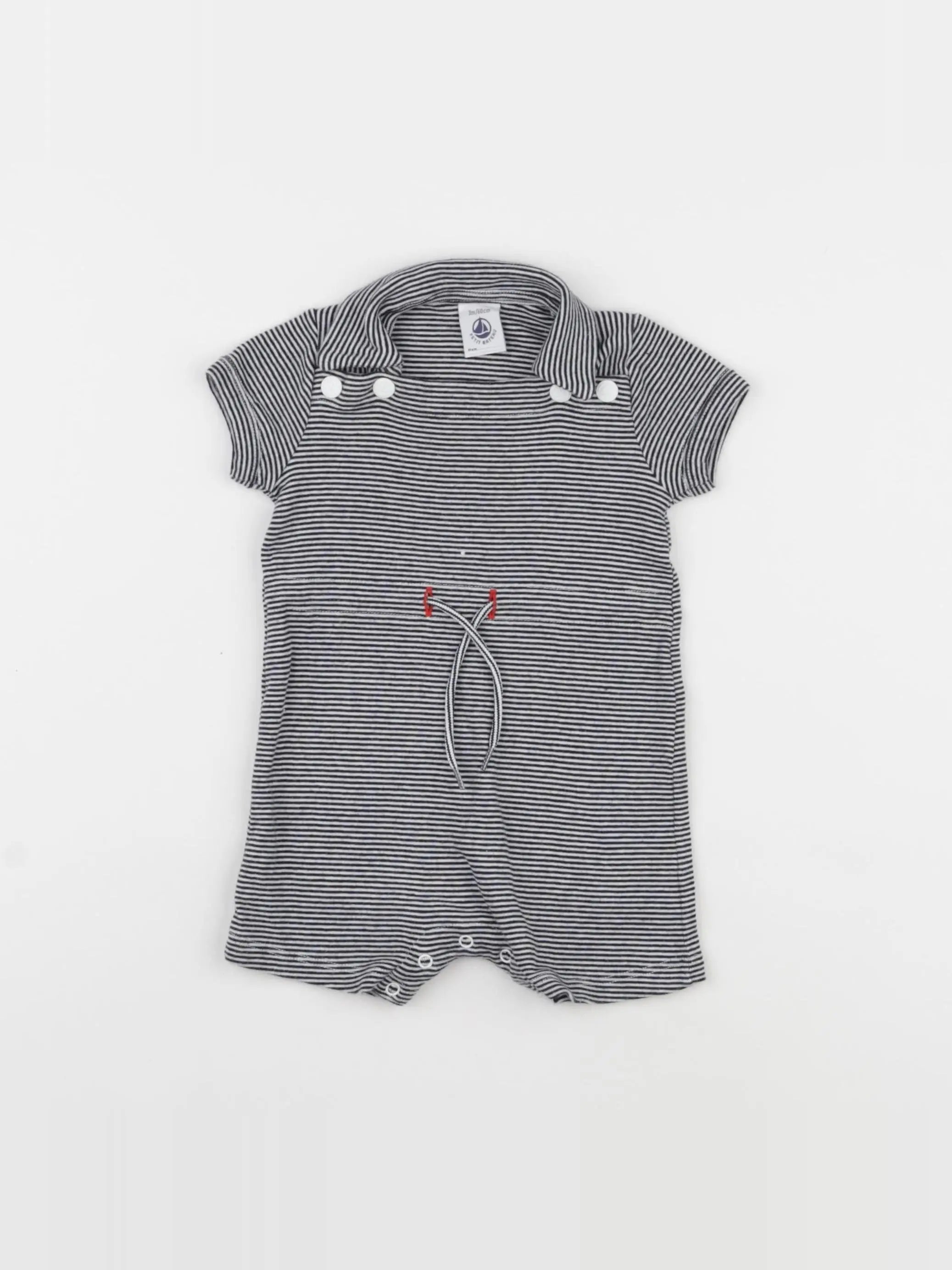 Petit Bateau - combinaison bleu - 3 mois