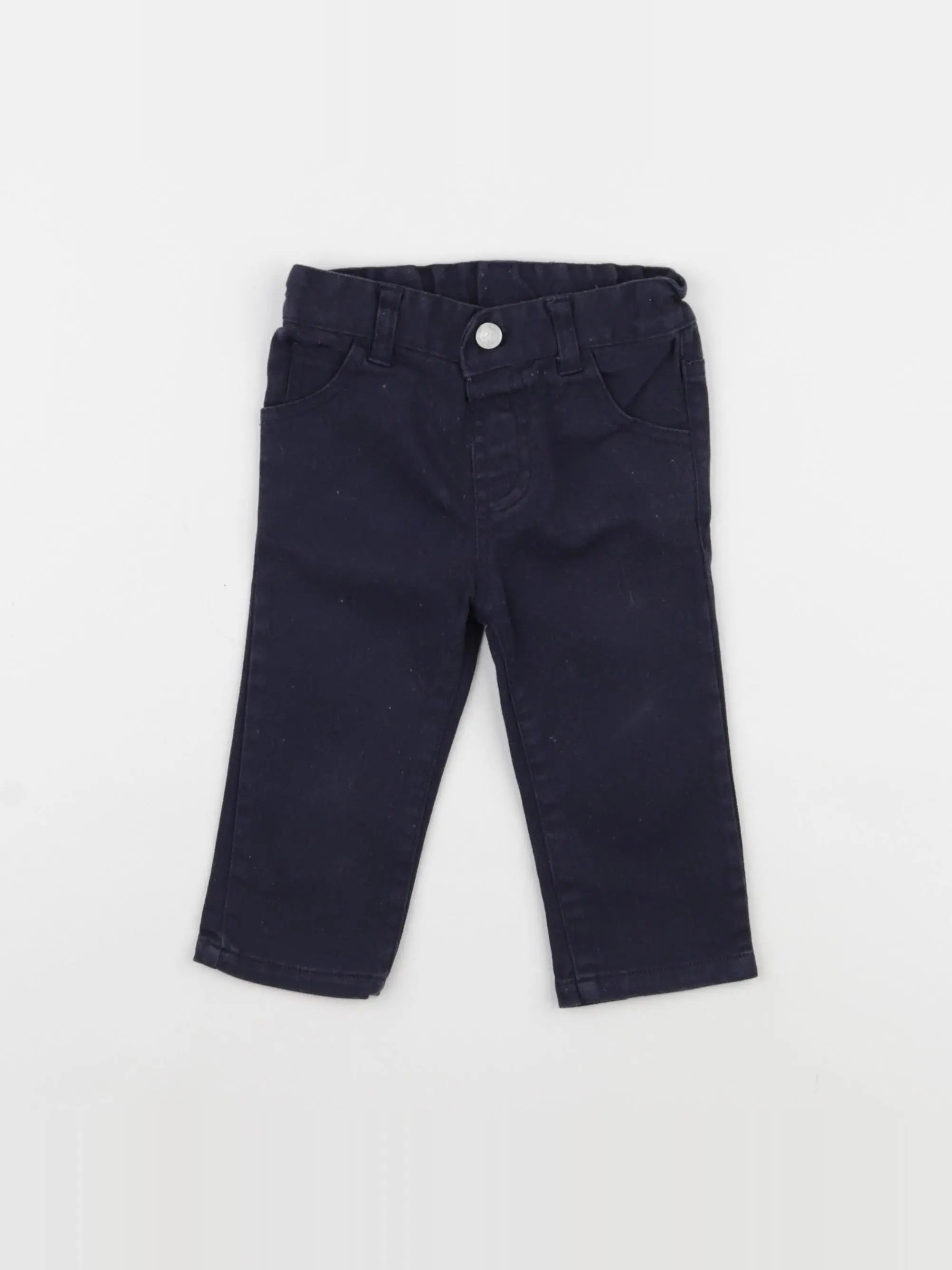 Natalys - pantalon bleu - 3 mois