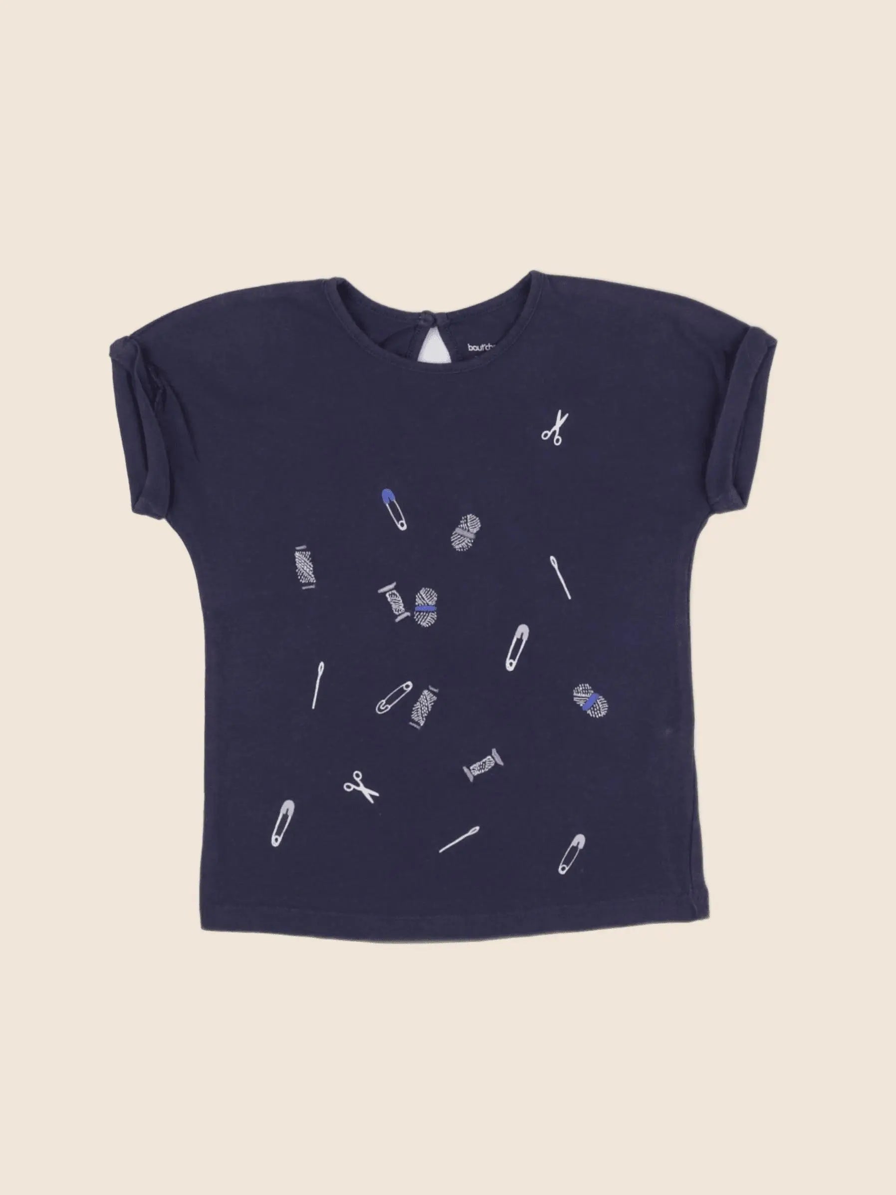 Boutchou - tee-shirt bleu - 36 mois