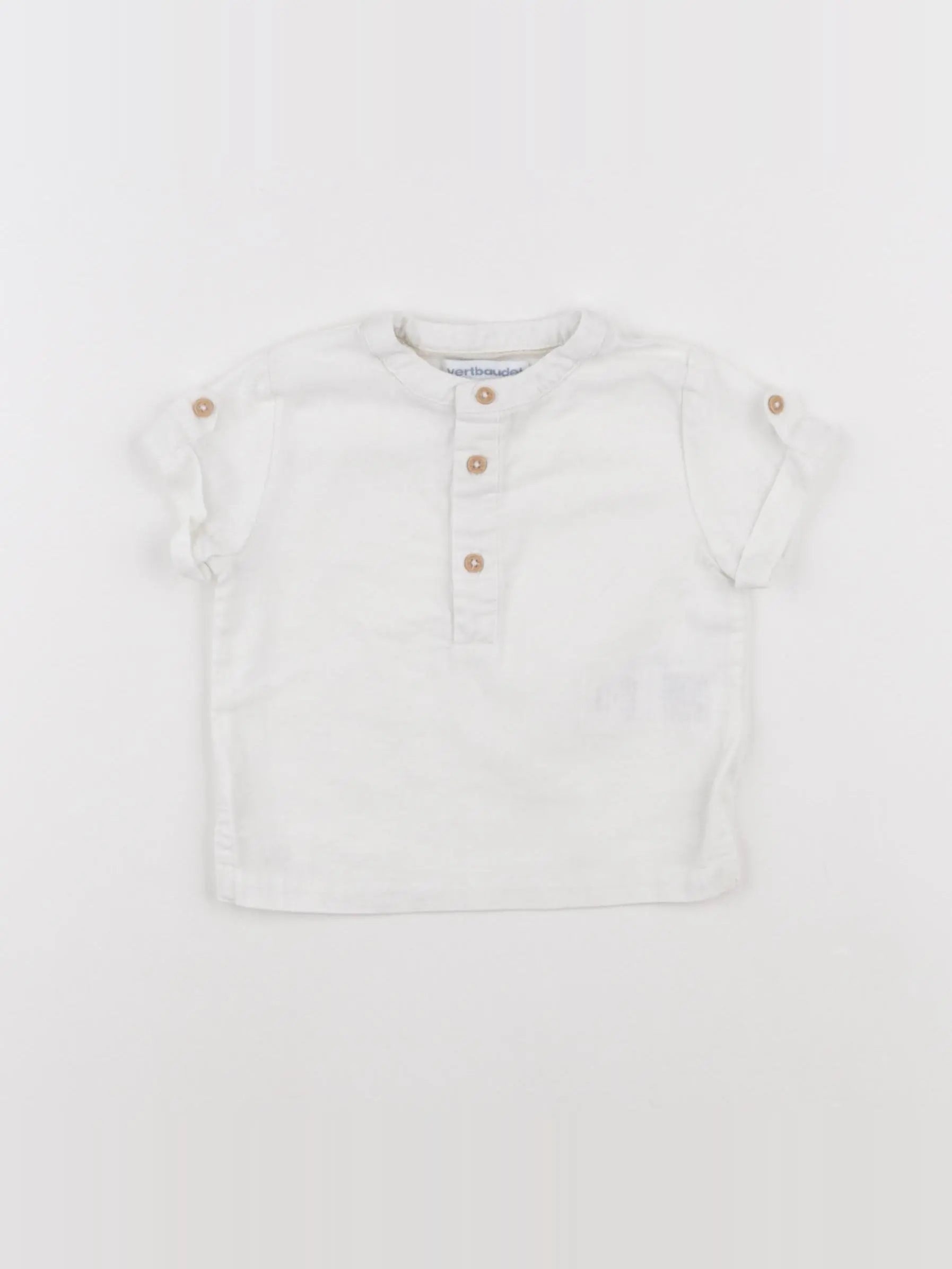 Vertbaudet - chemise blanc - 6 mois