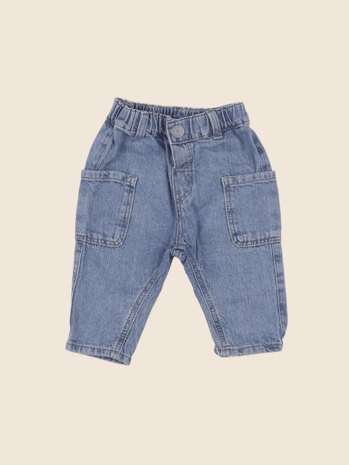 H&M - jean bleu - 3/6 mois