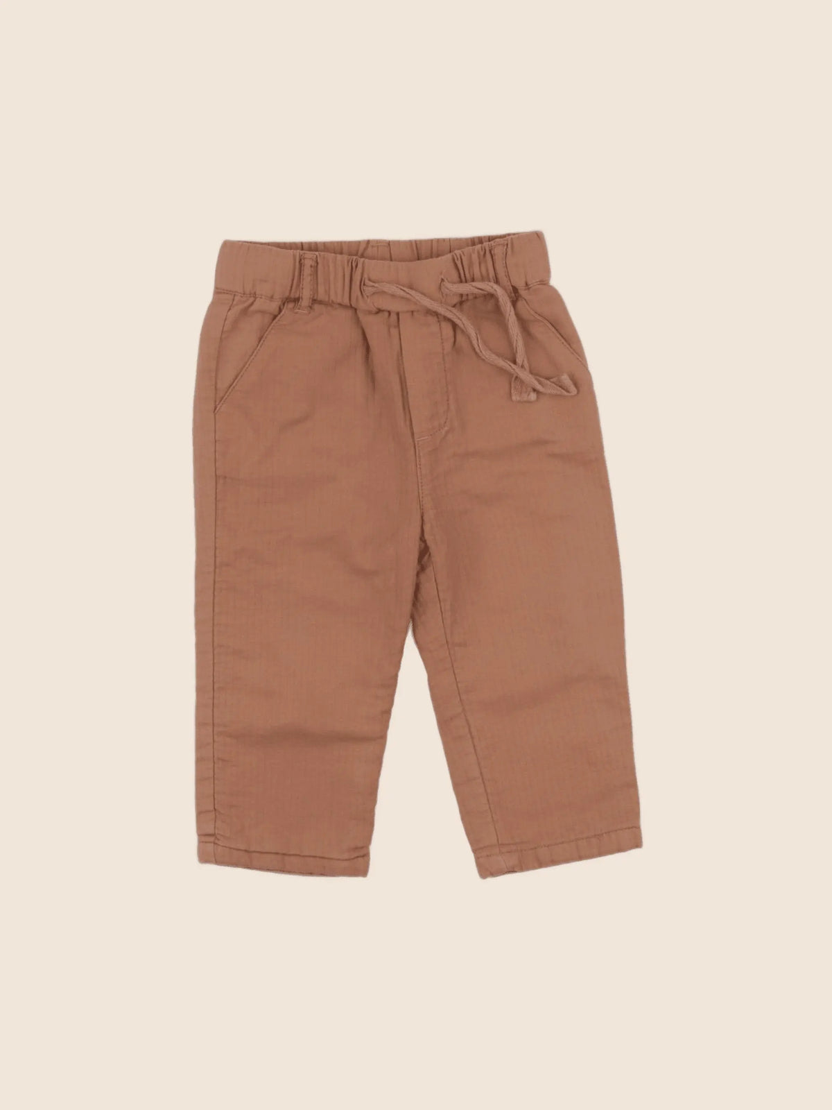 Natalys - pantalon doublé marron - 12 mois