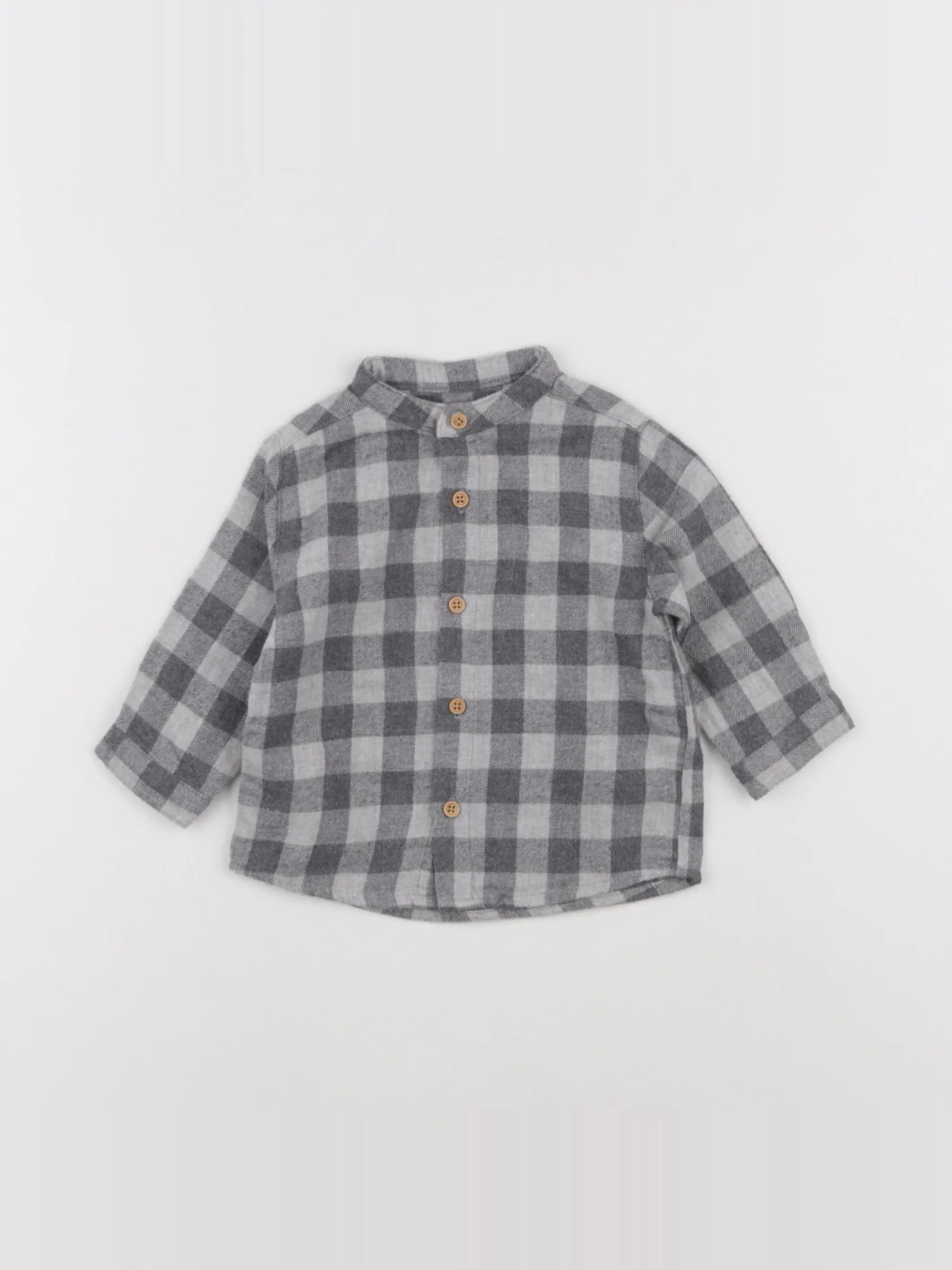 Boutchou - chemise gris - 6 mois