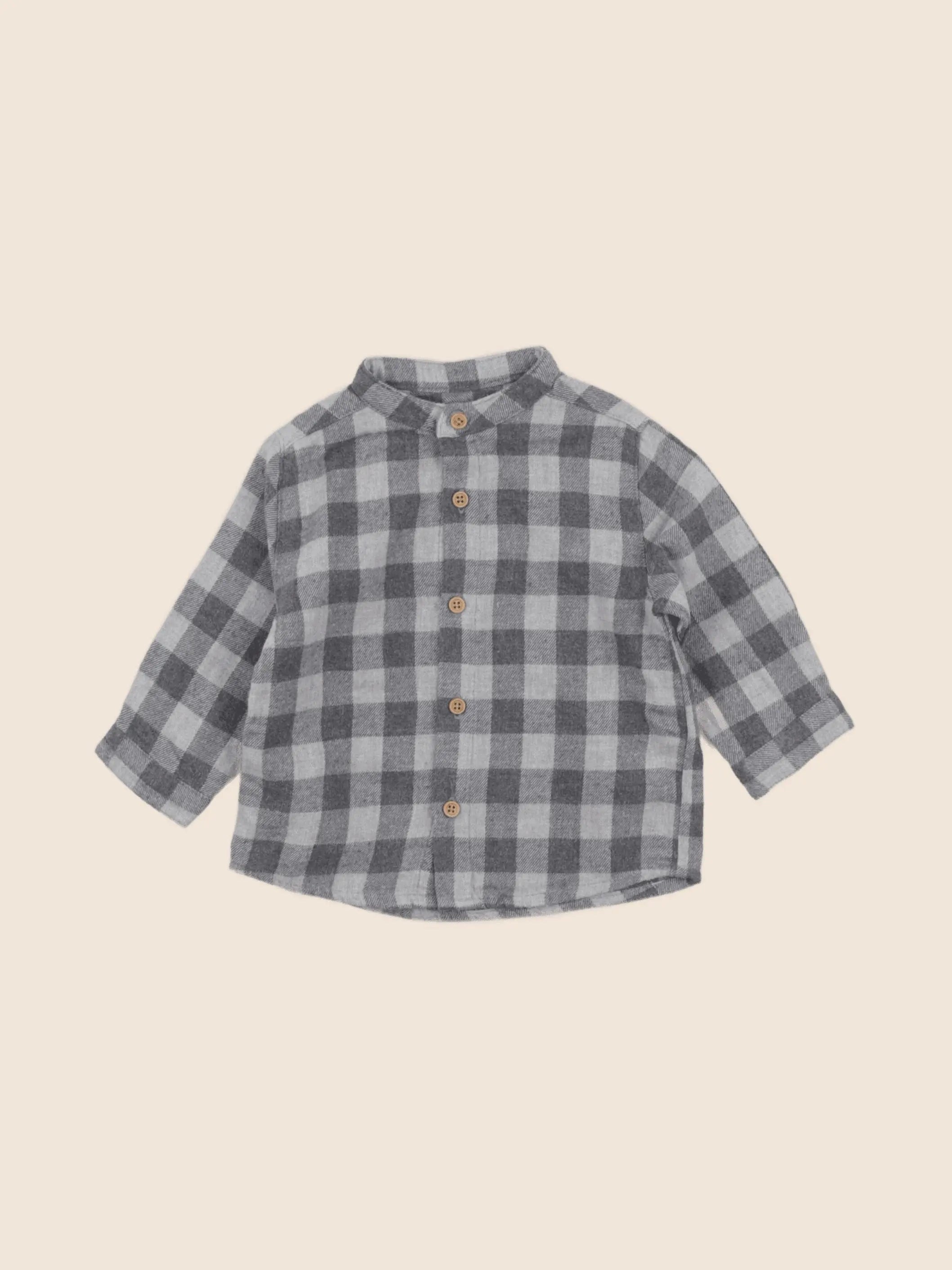 Boutchou - chemise gris - 6 mois