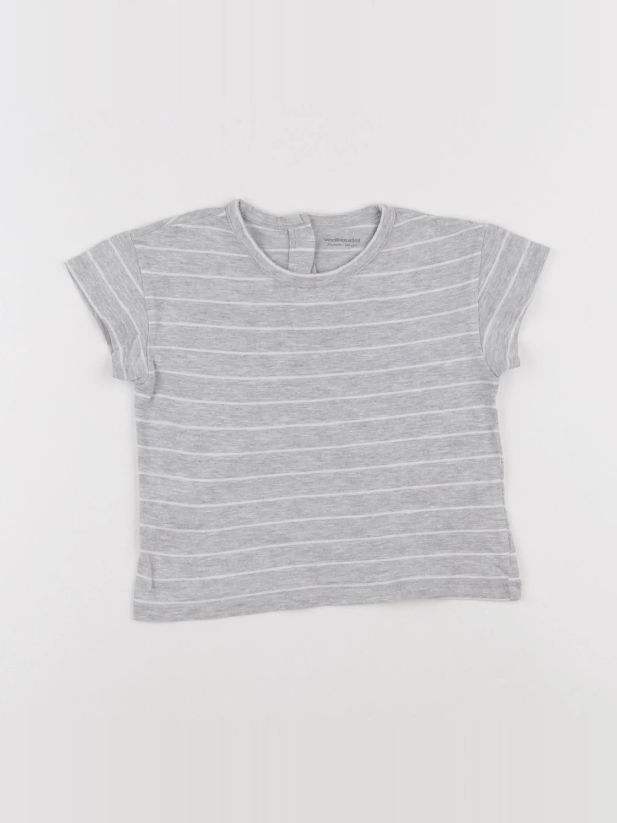 Vertbaudet - tee-shirt gris - 24 mois