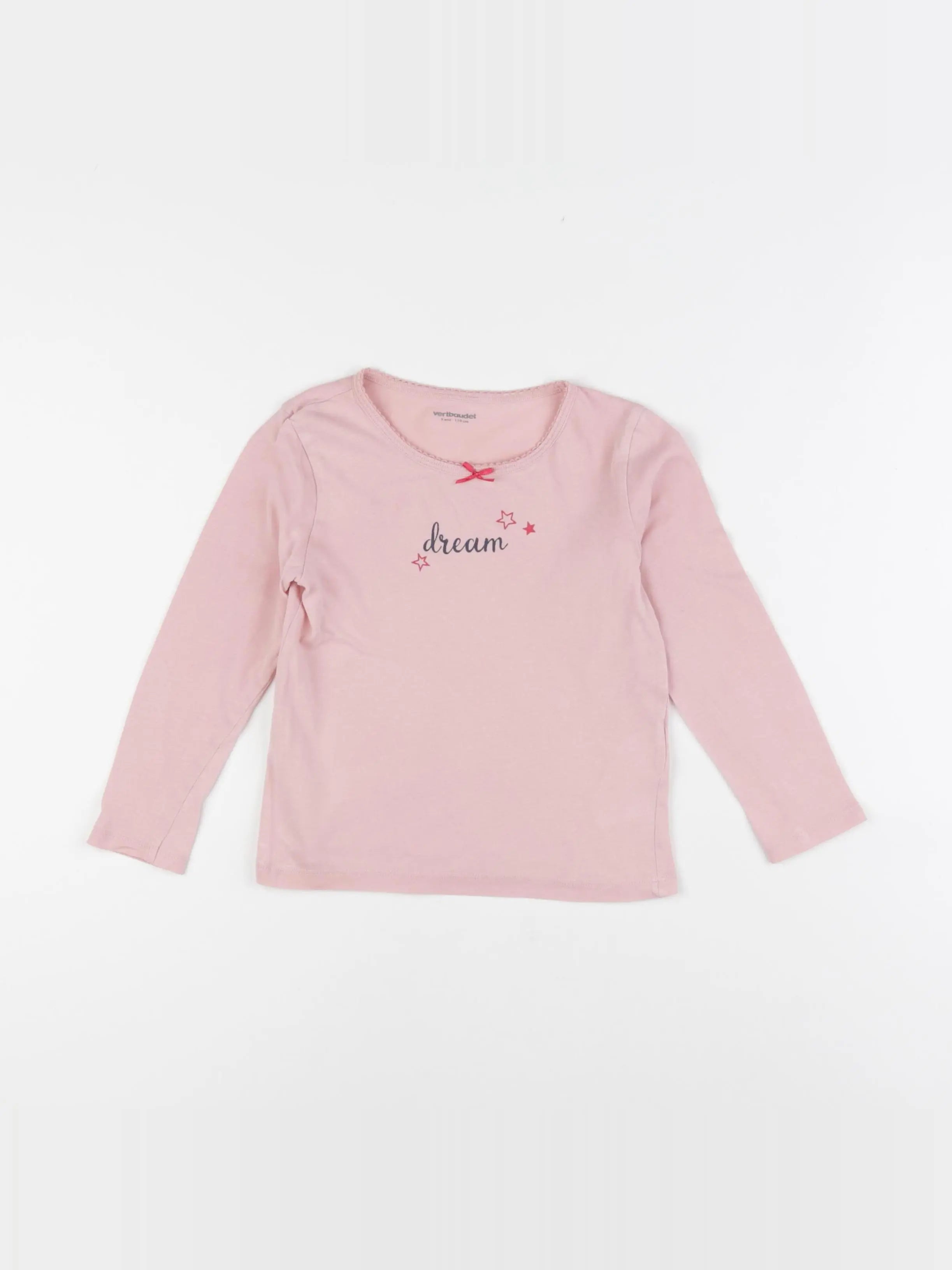Vertbaudet - maillot de corps rose - 5 ans