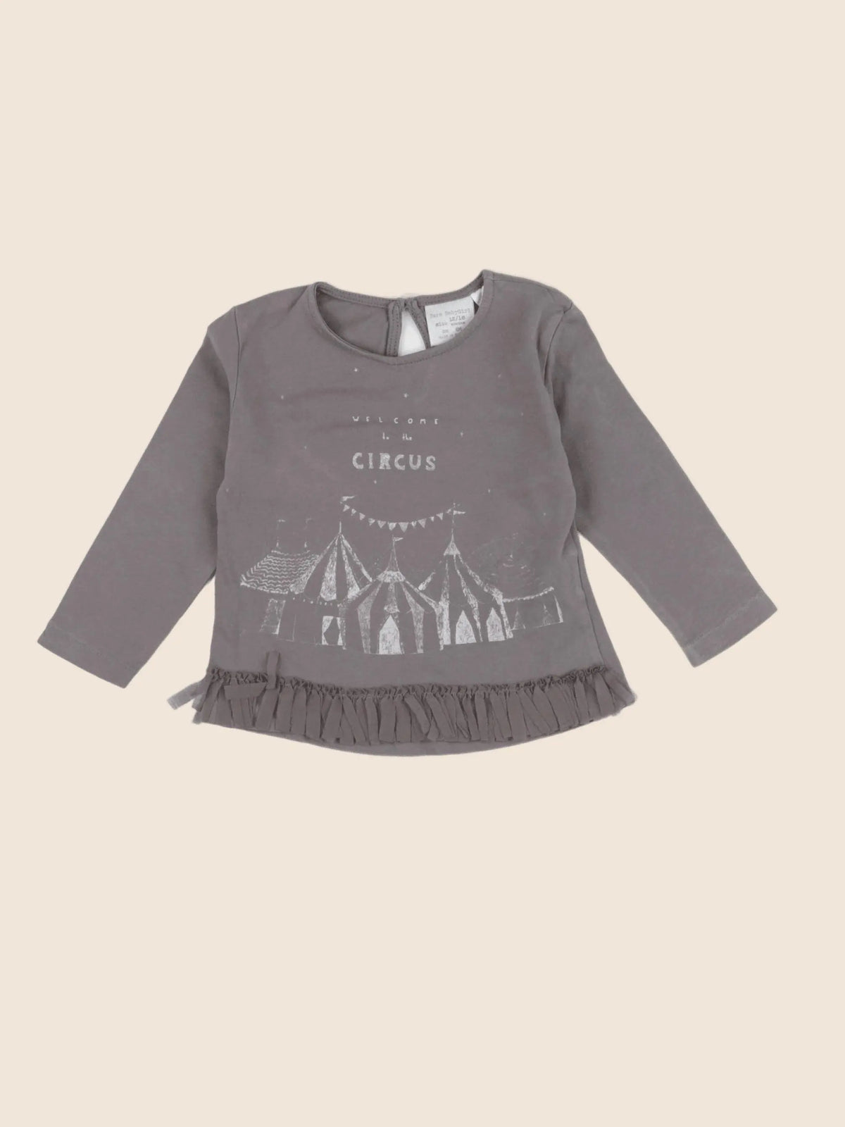 Zara - tee-shirt gris - 12/18 mois