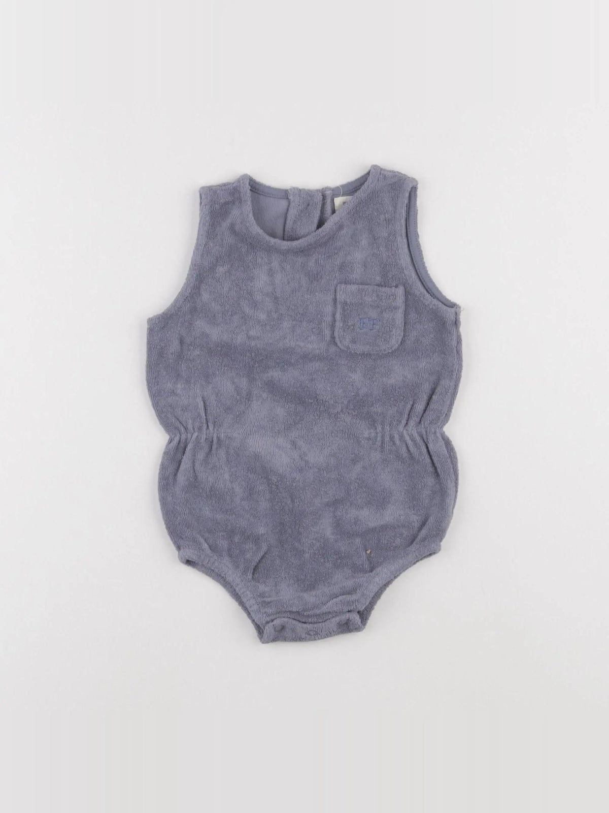 Frangin Frangine - combinaison bleu - 6/9 mois