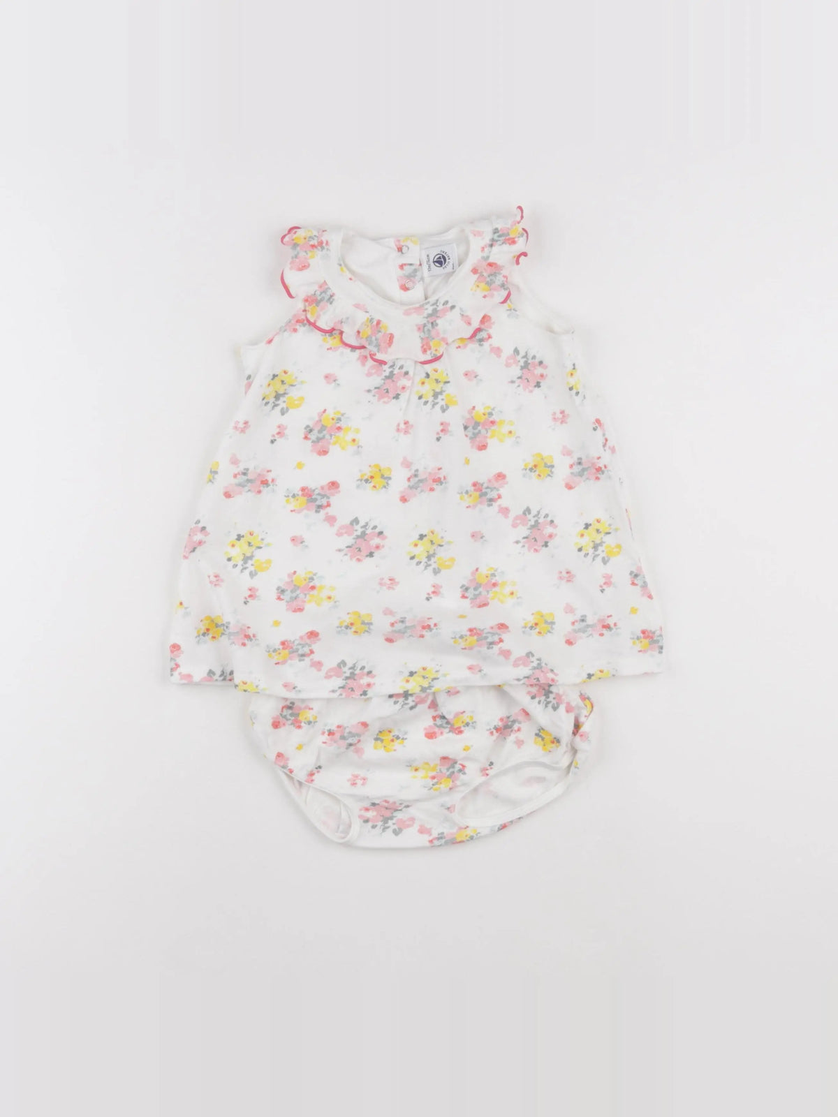 Petit Bateau - robe multicolore - 12 mois