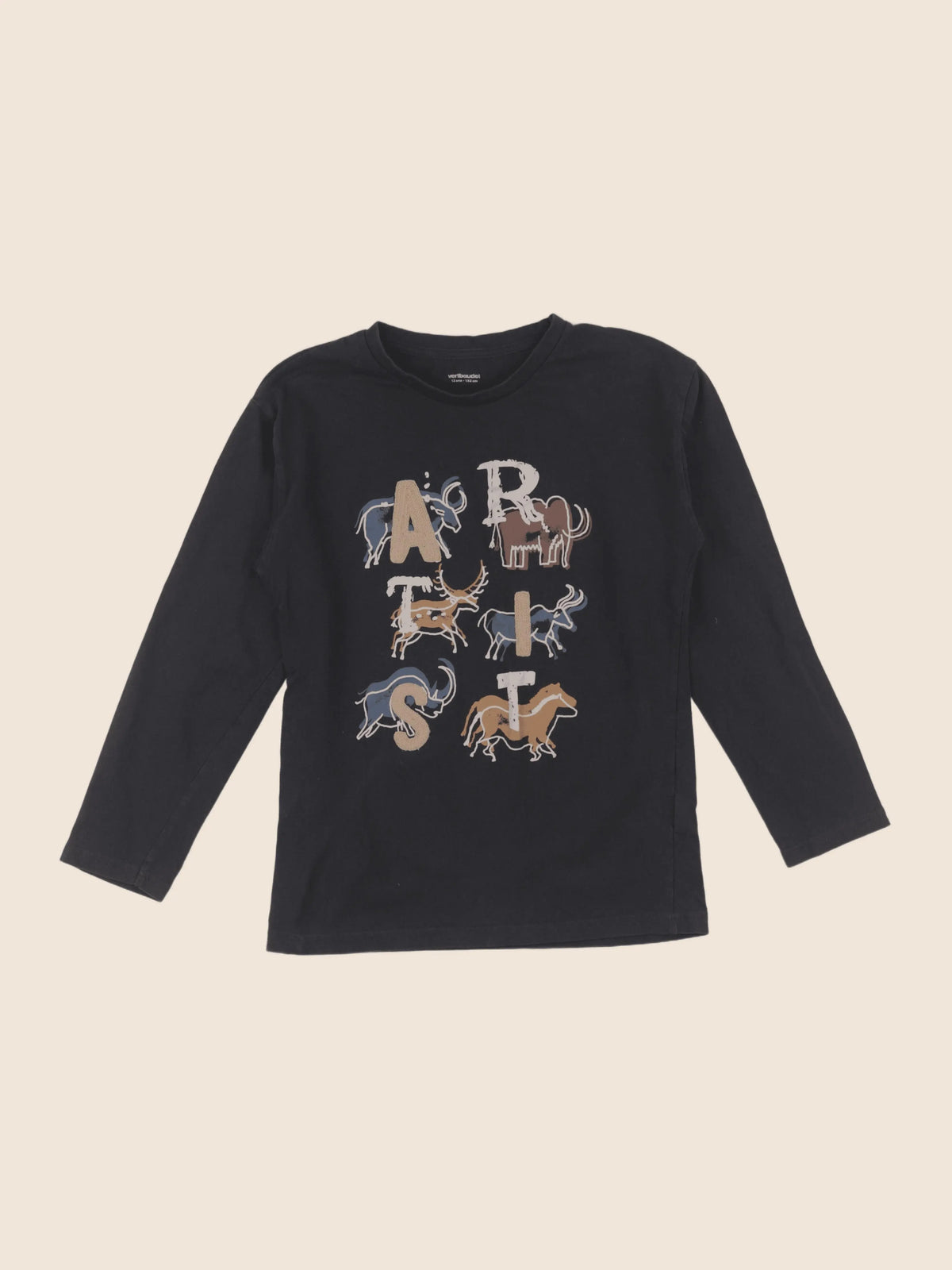 Vertbaudet - tee-shirt gris - 12 ans