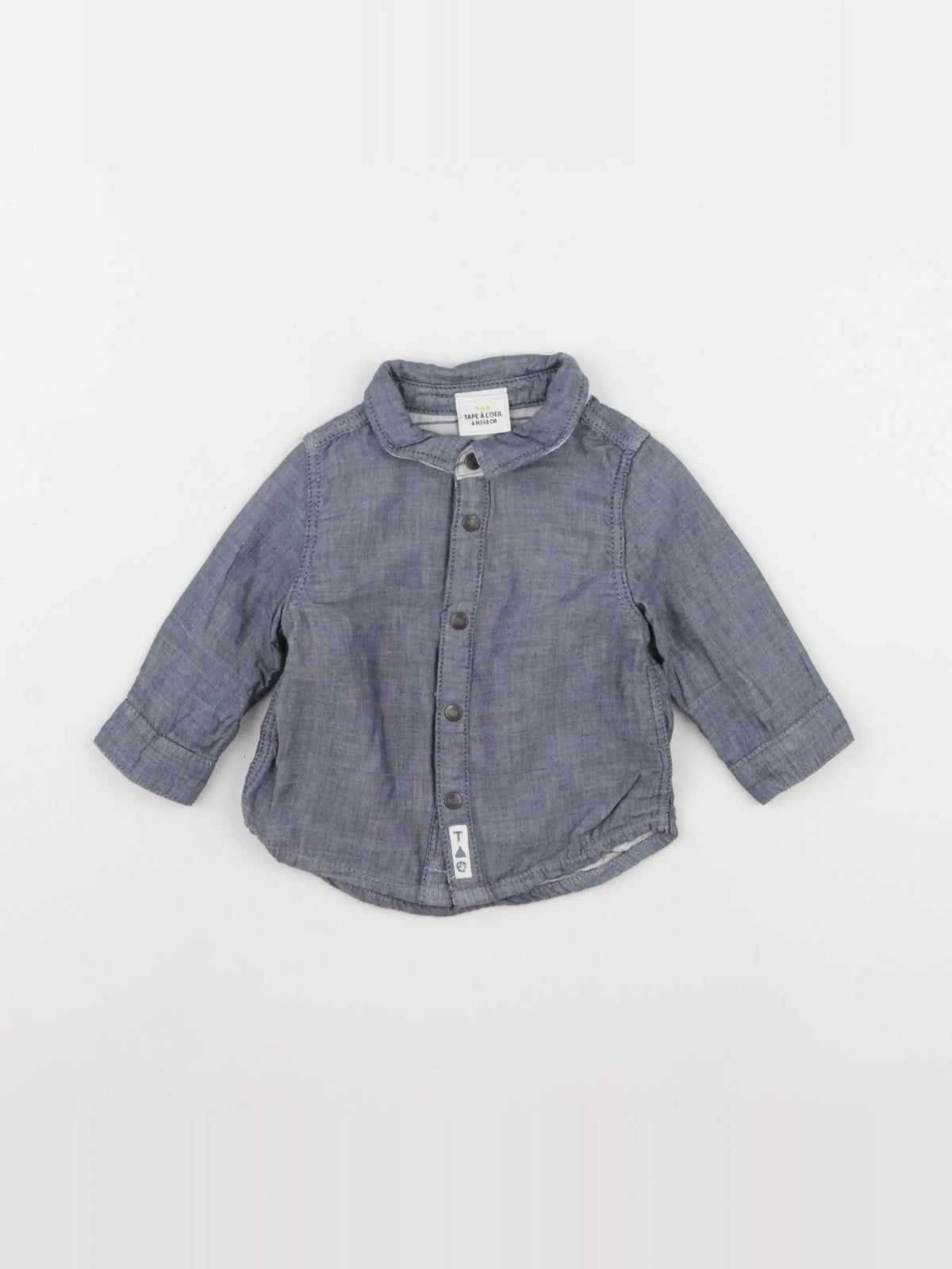 Tape à l'oeil - chemise bleu - 6 mois