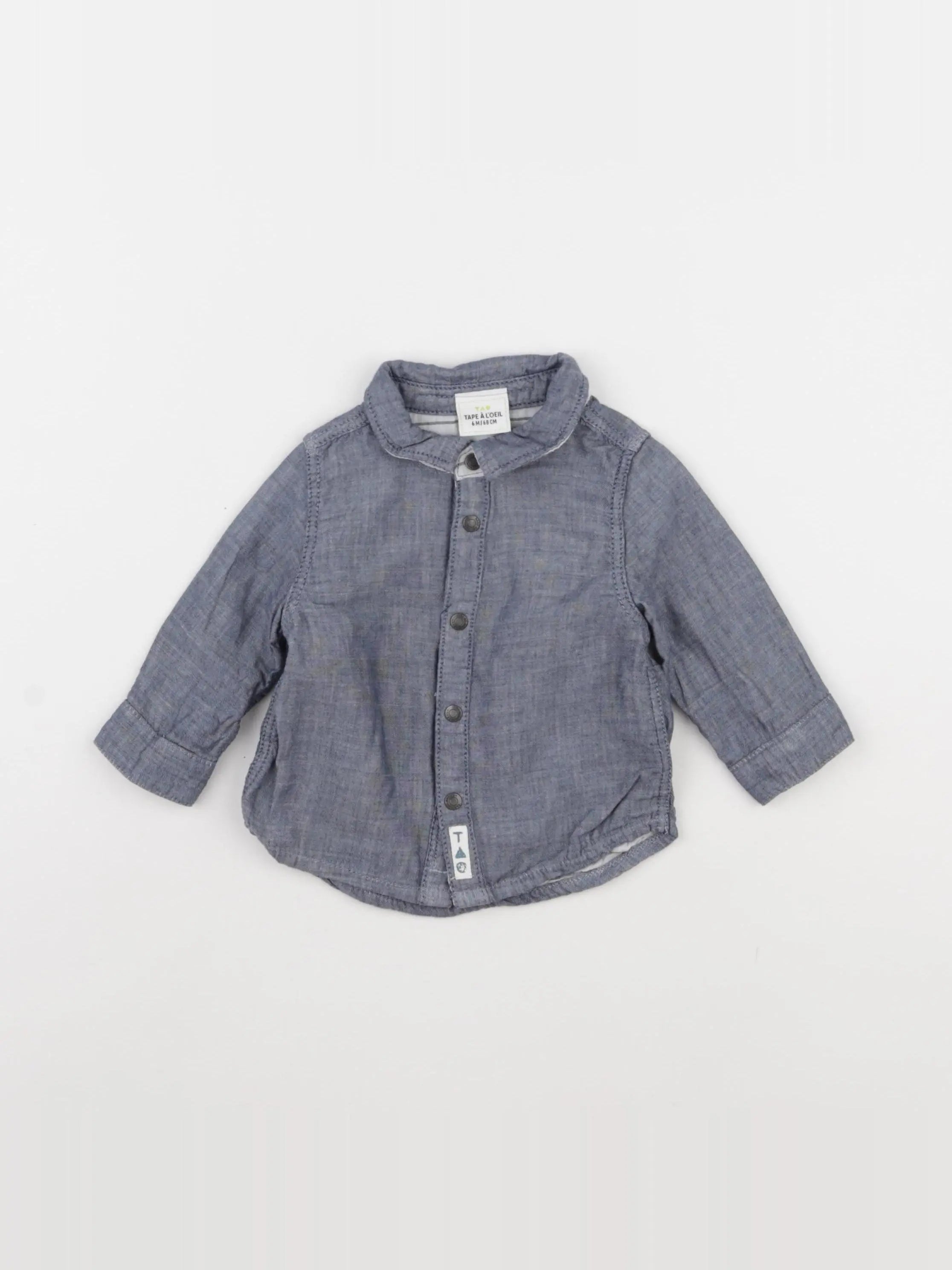 Tape à l'oeil - chemise bleu - 6 mois