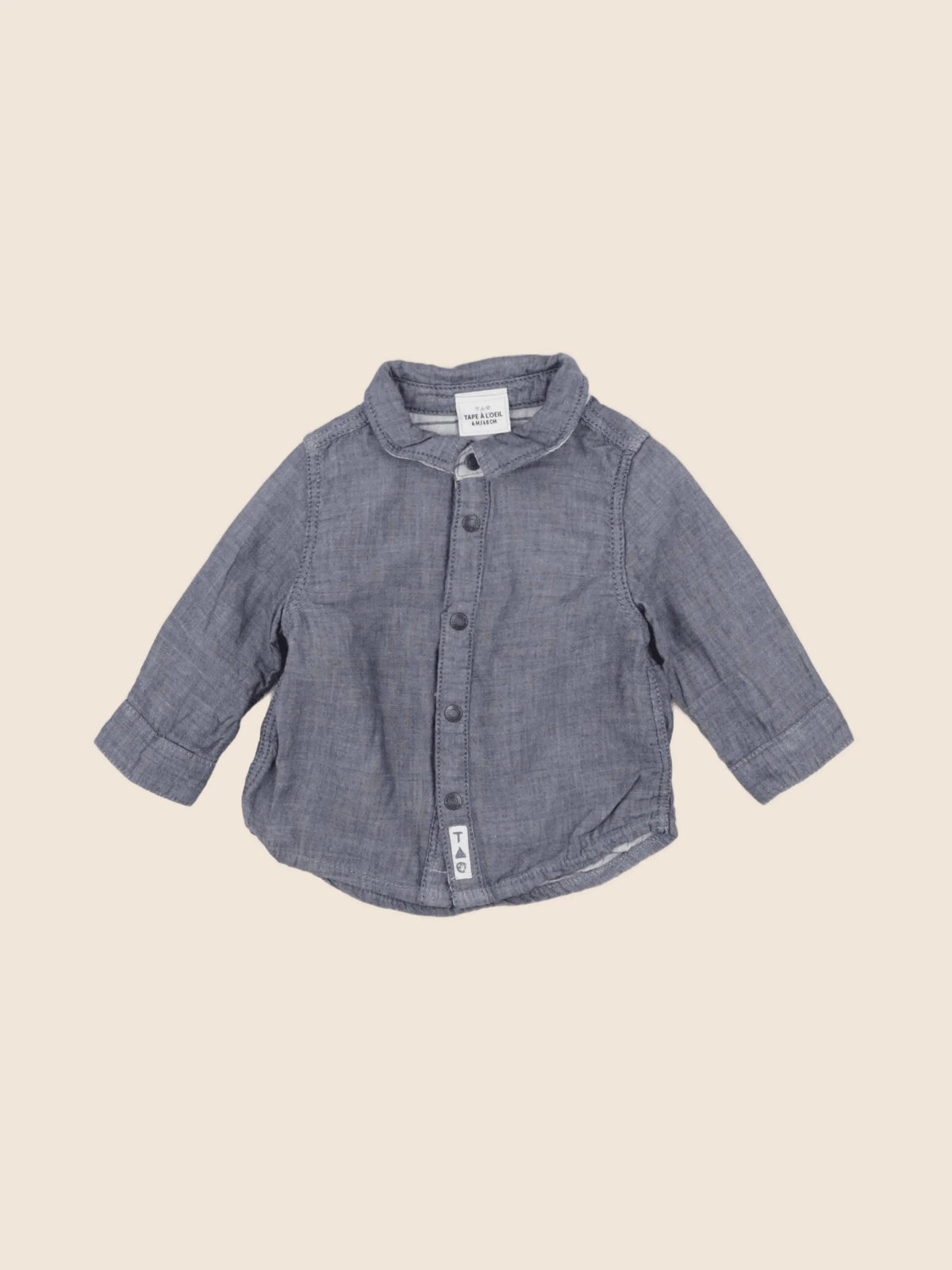 Tape à l'oeil - chemise bleu - 6 mois