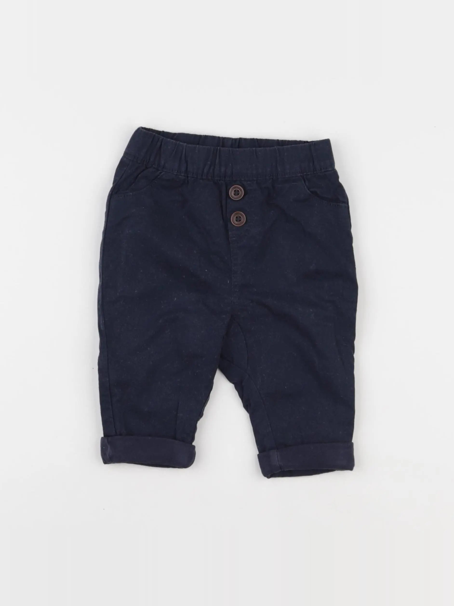 Tape à l'oeil - pantalon bleu - 6 mois