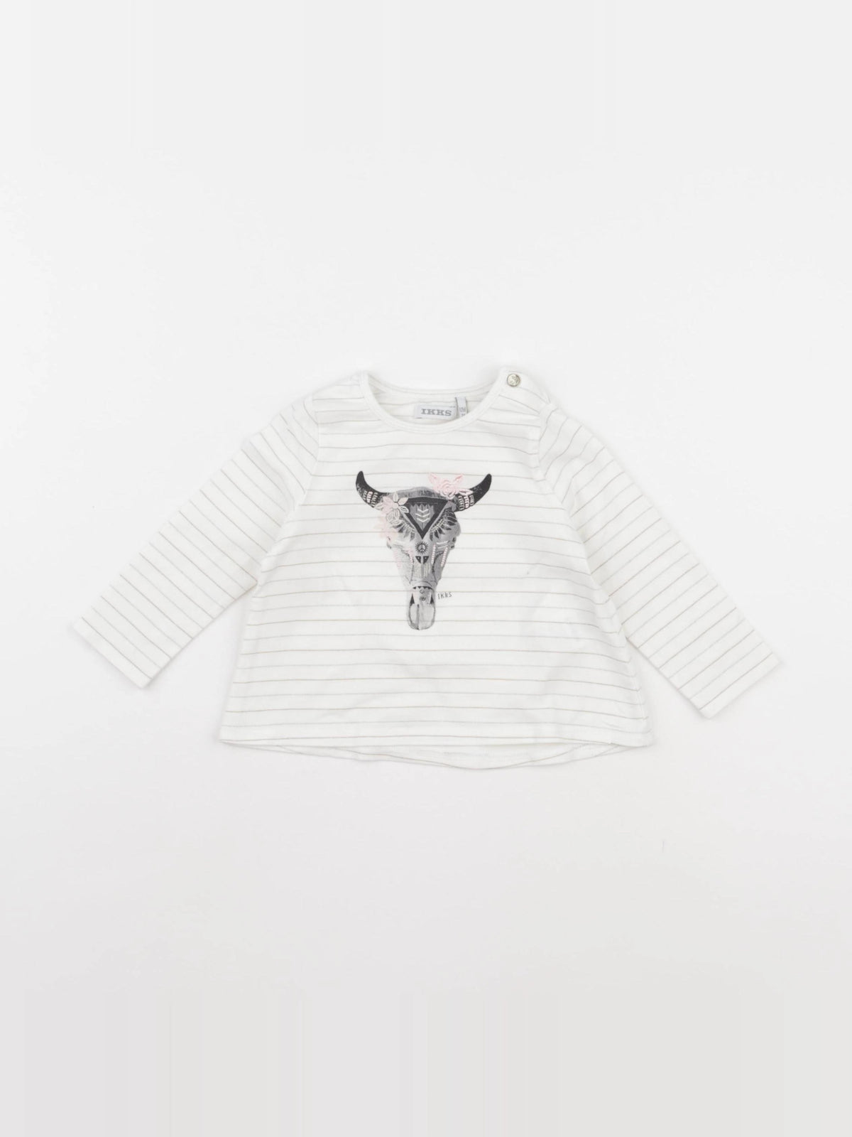 IKKS - tee-shirt blanc - 12 mois