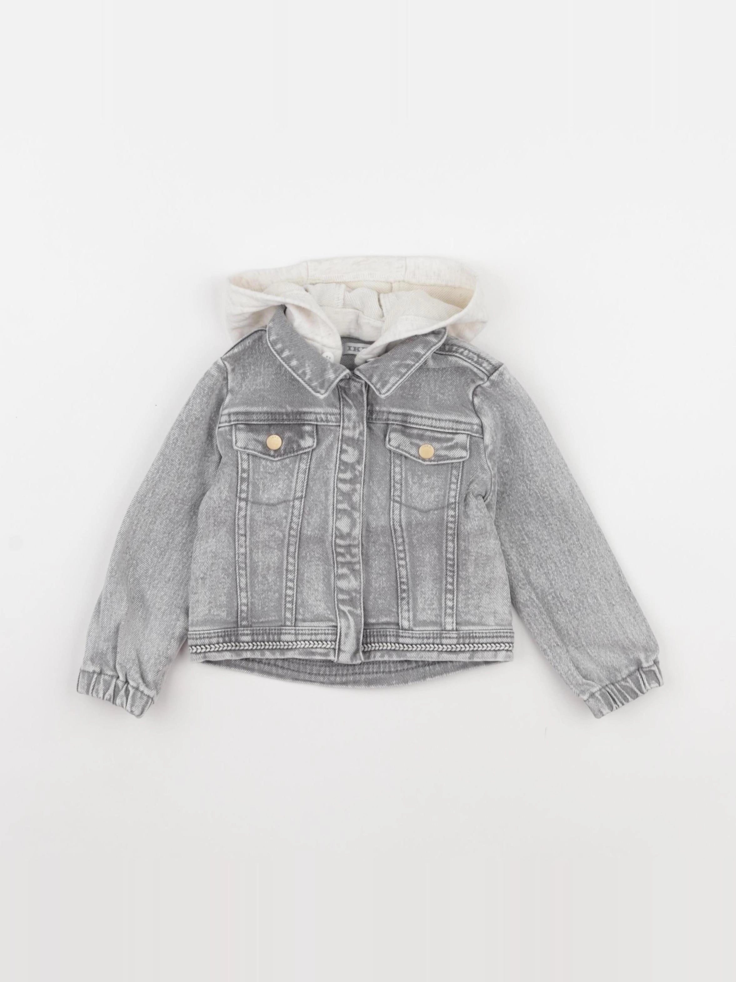 IKKS - veste imprimé au dos gris - 18 mois