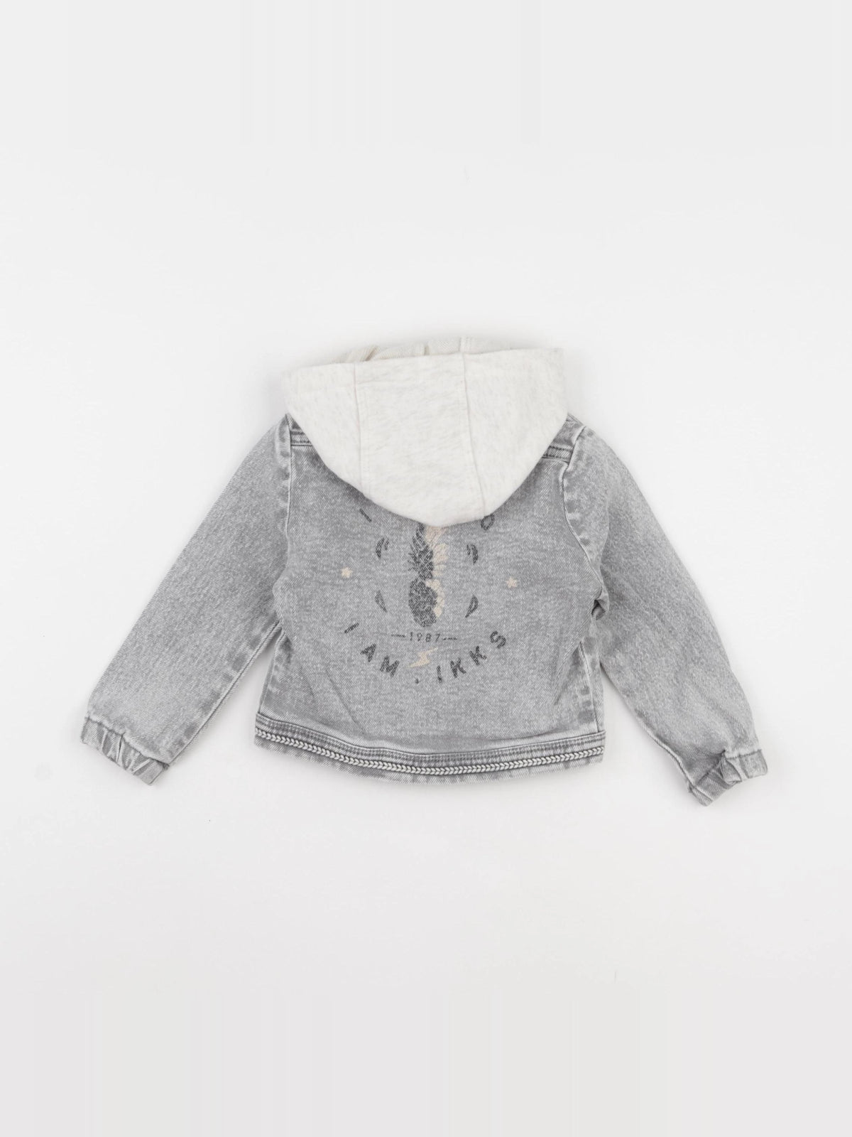 IKKS - veste imprimé au dos gris - 18 mois