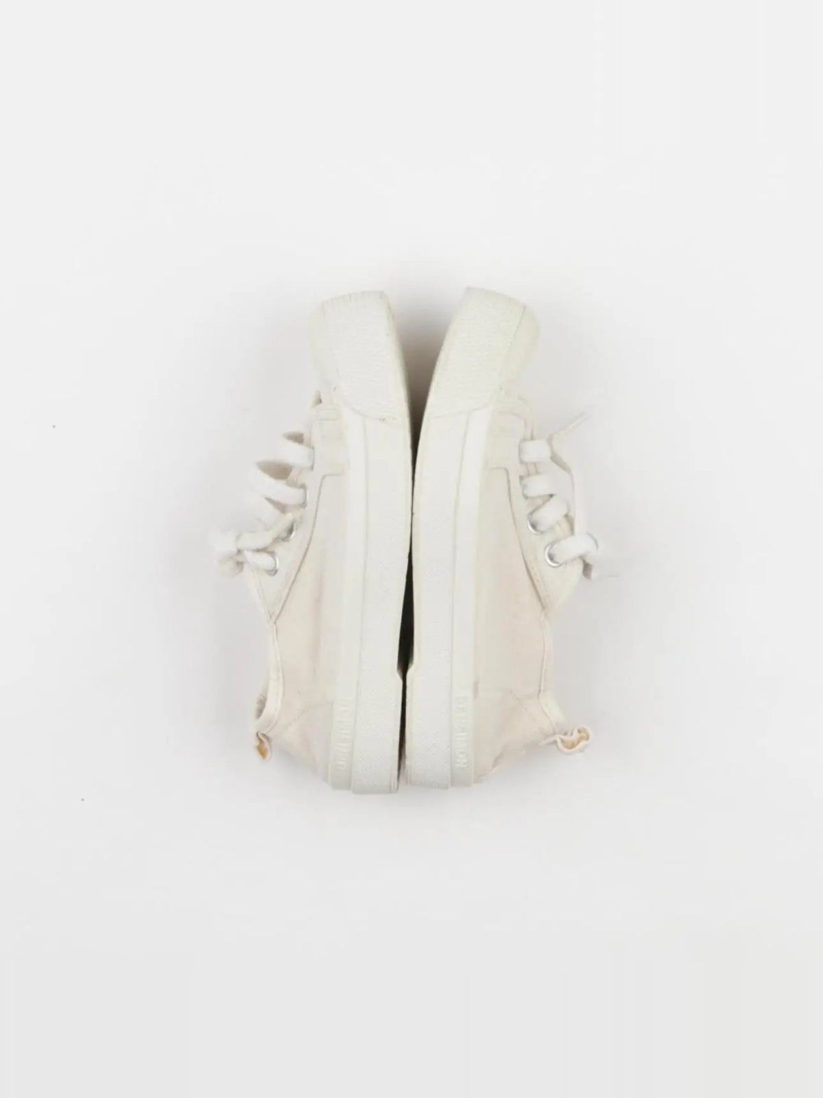 Bensimon - tennis à scratch/ lacets beige - pointure 28