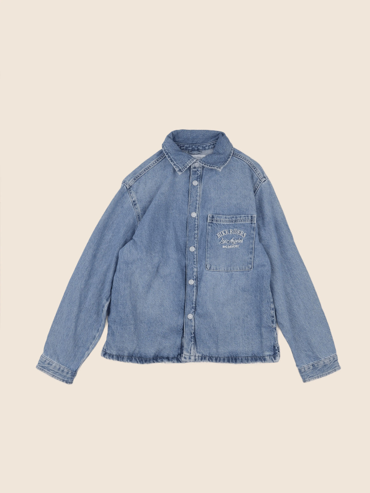 Zara - chemise imprimé au dos bleu - 13/14 ans