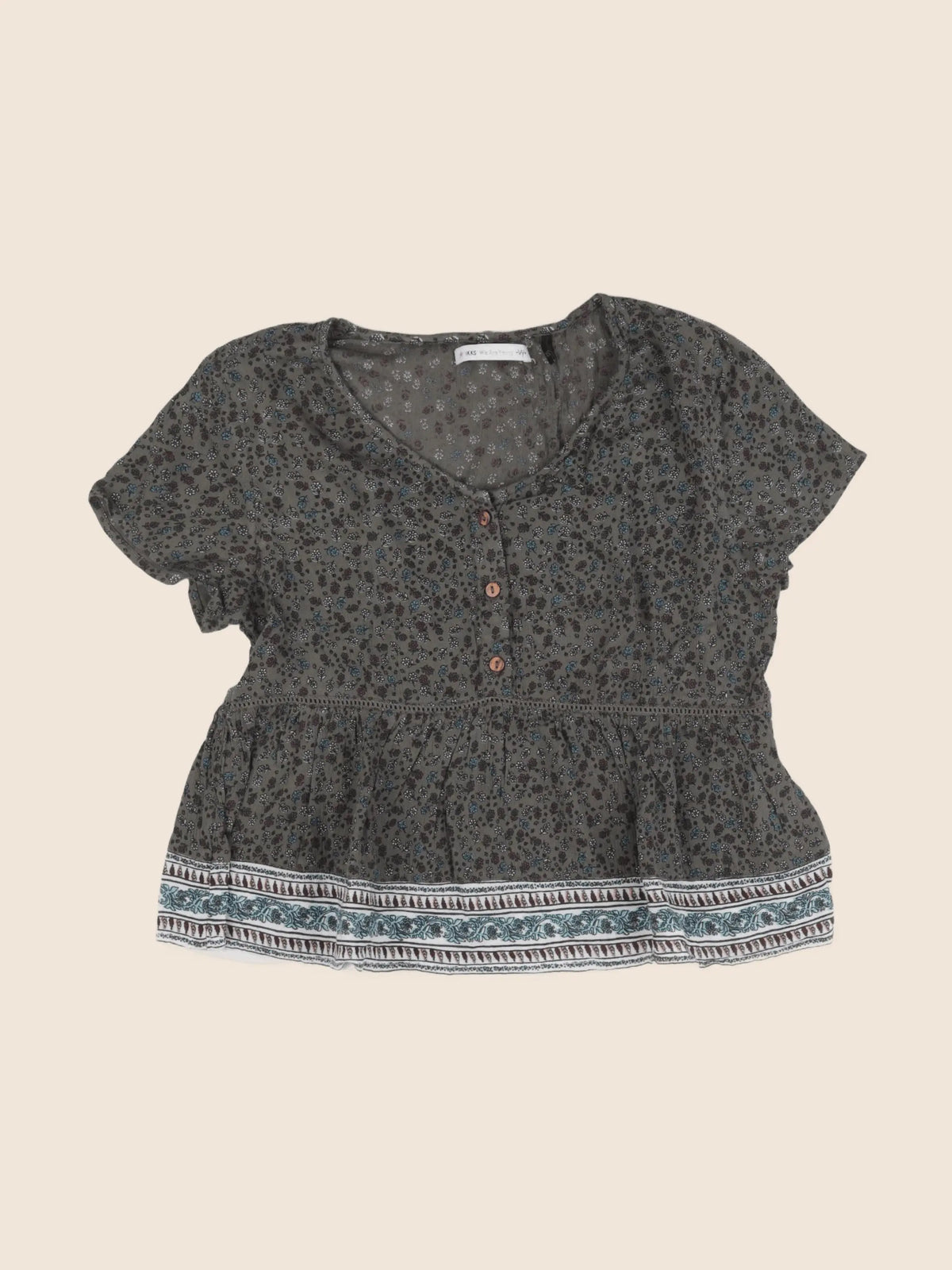 IKKS - blouse vert - 12 ans