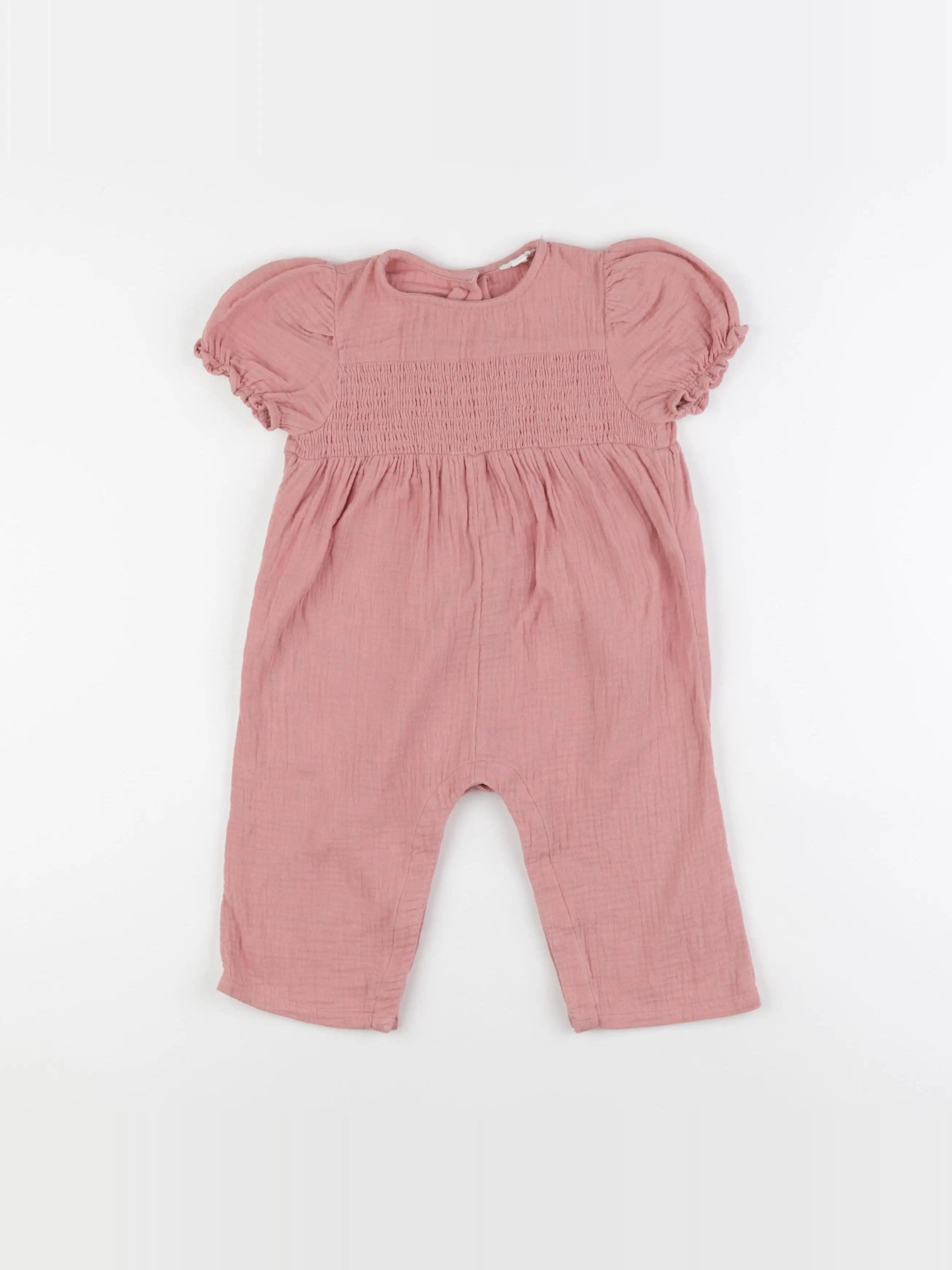 Vertbaudet - combinaison rose - 18 mois