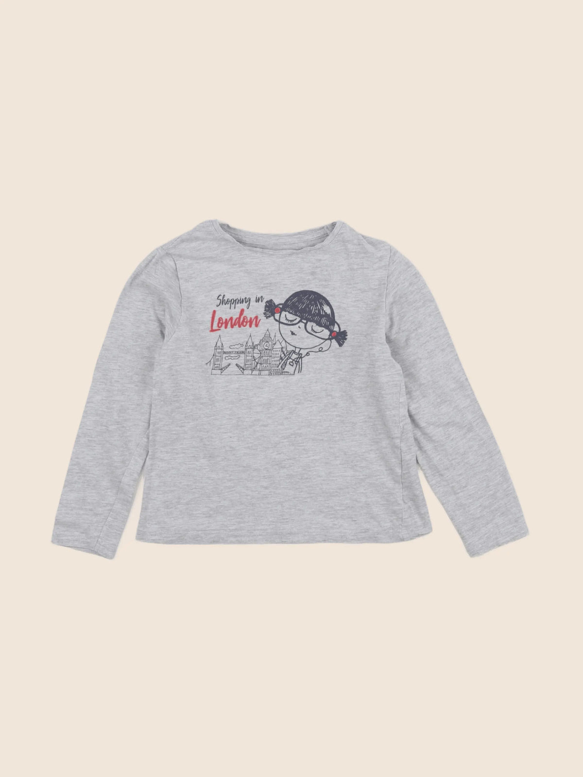Vertbaudet - tee-shirt gris - 6 ans