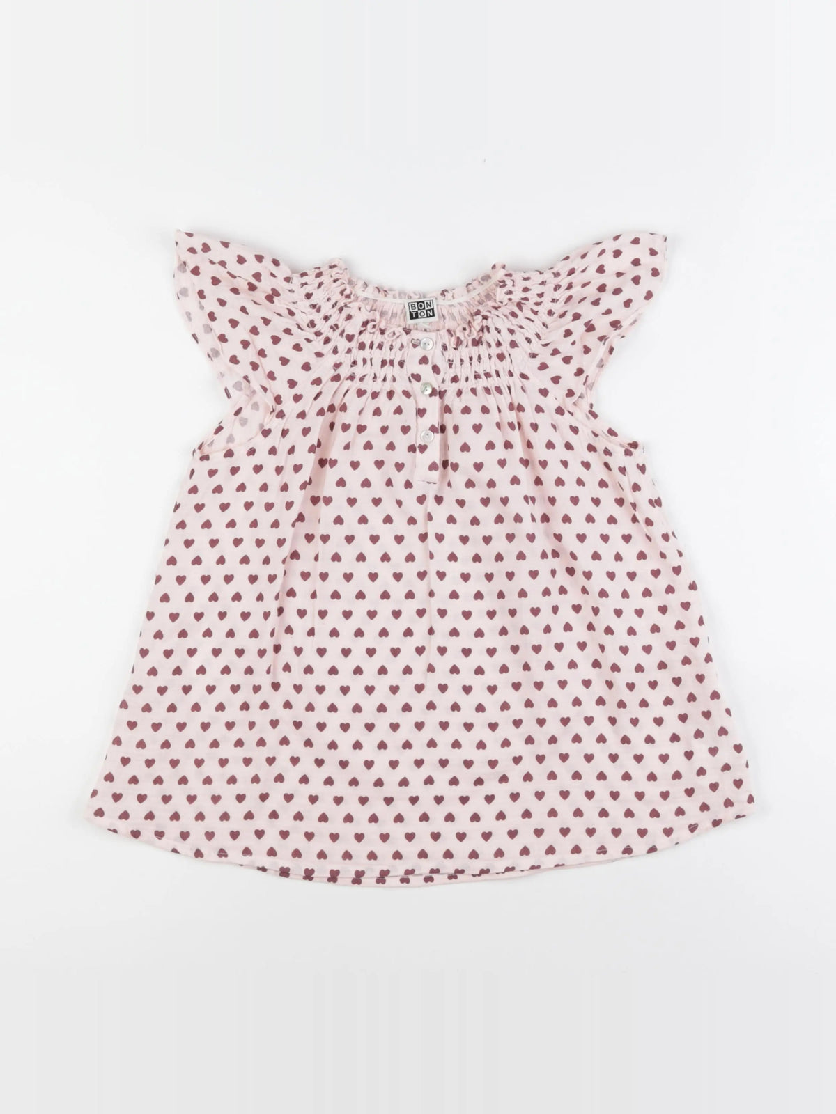 Bonton - blouse rose - 10 ans