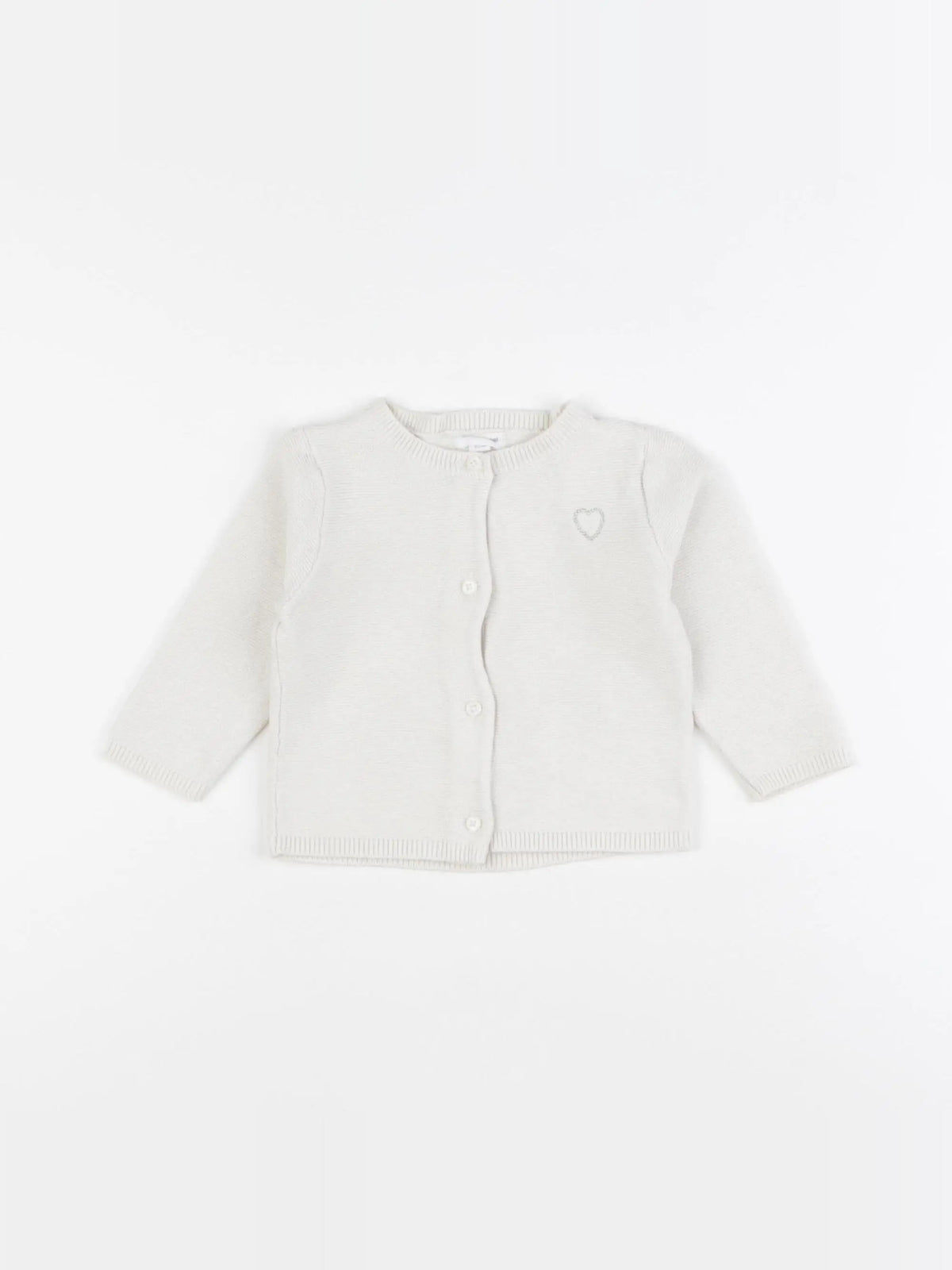 Vertbaudet - gilet beige - 6 mois