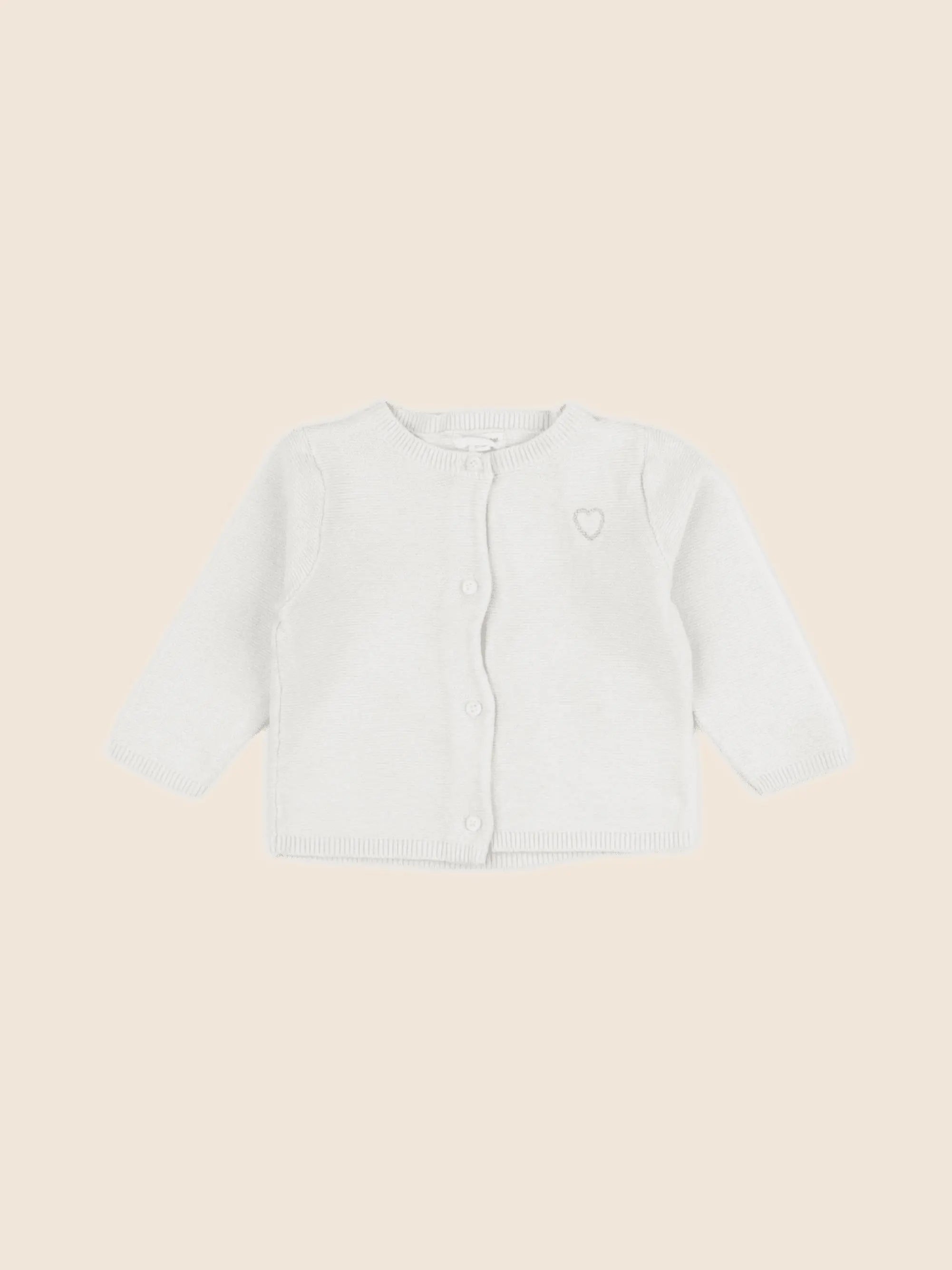 Vertbaudet - gilet beige - 6 mois
