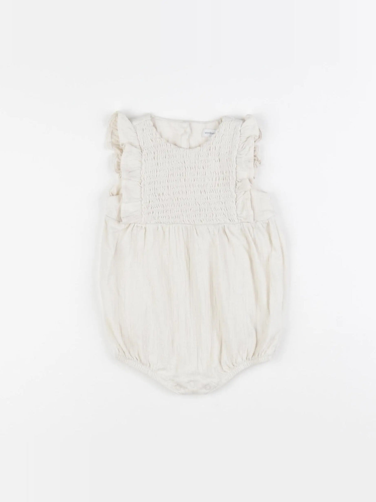 Vertbaudet - combinaison beige - 3 mois