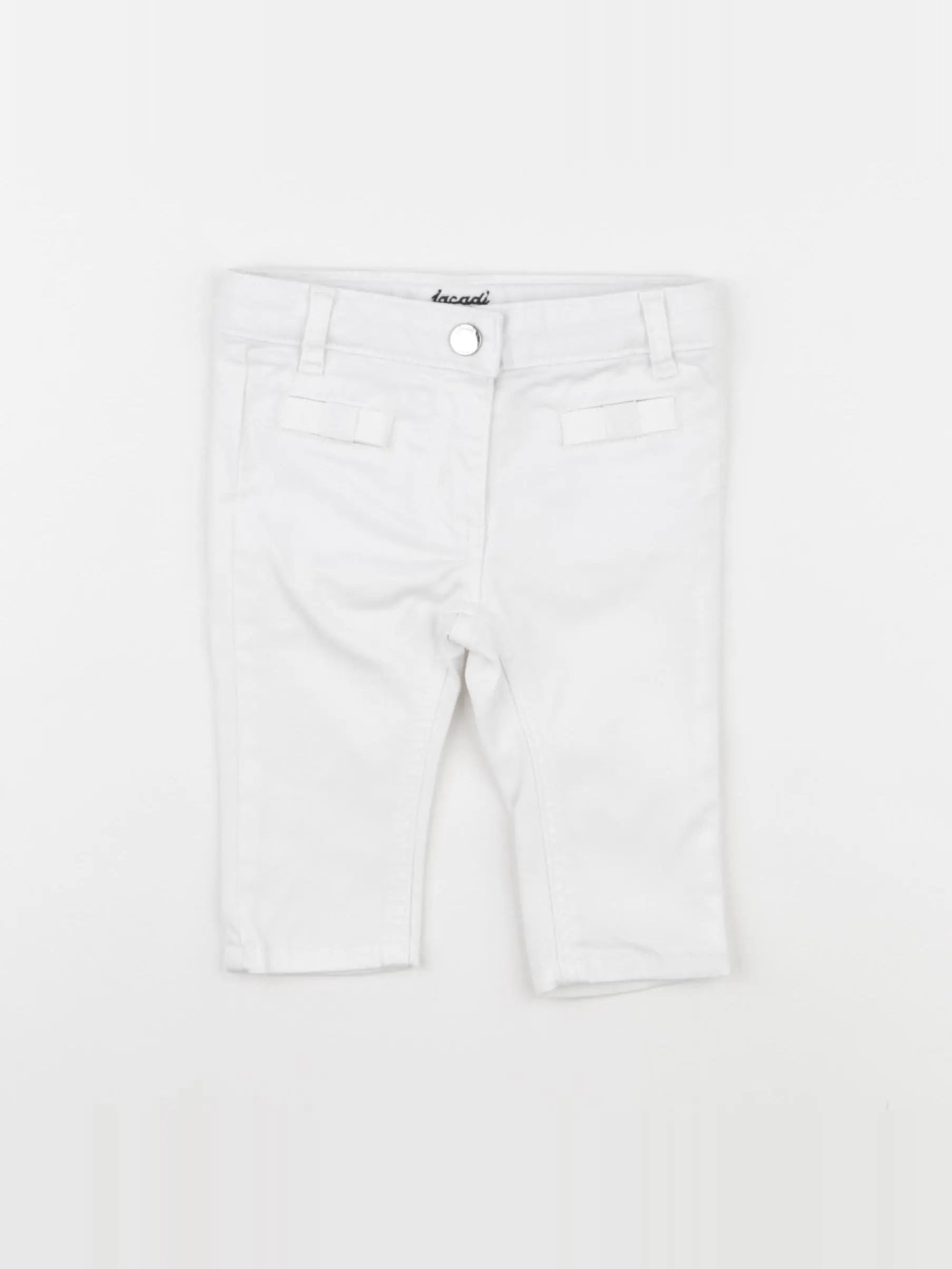 Jacadi - jean blanc - 6 mois